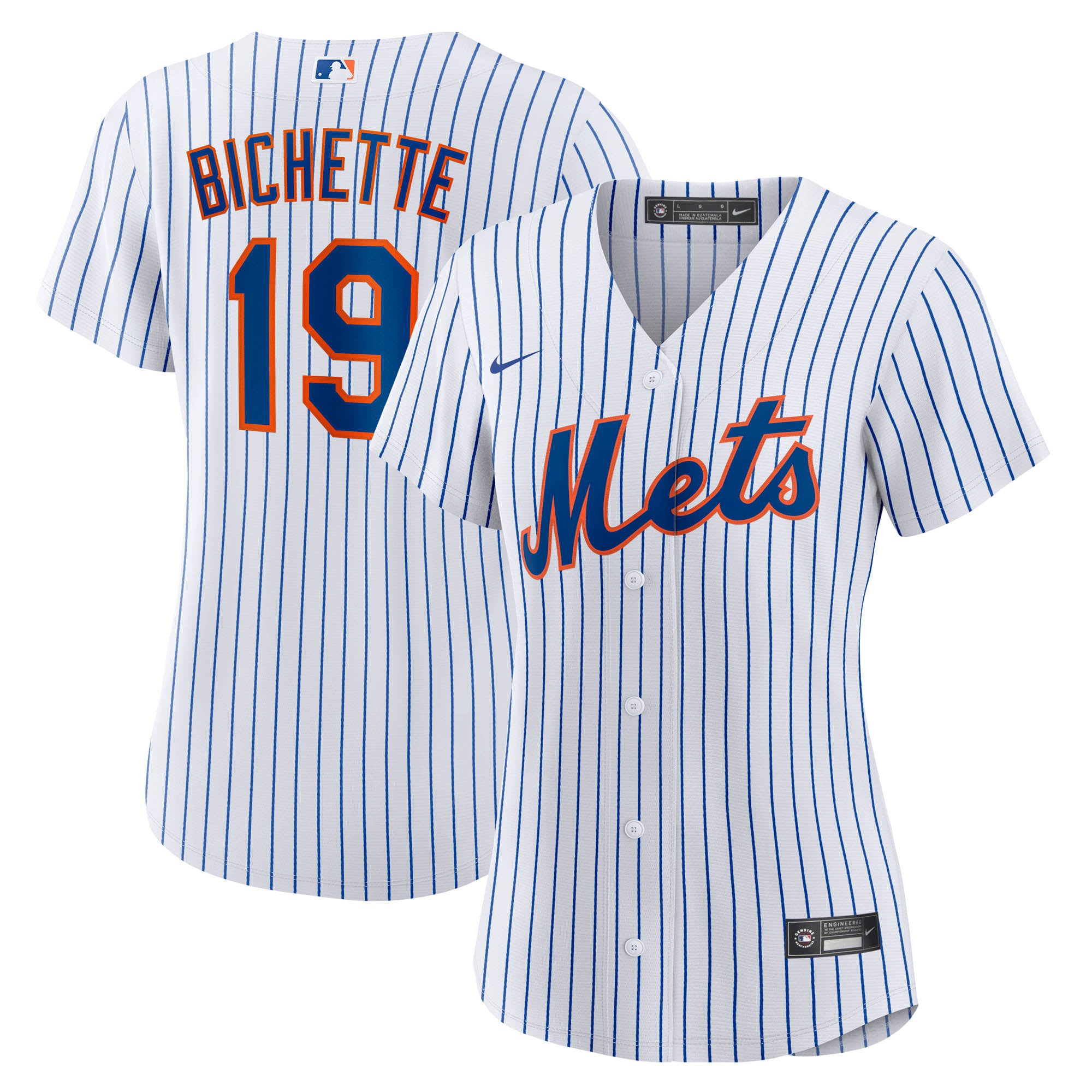 Women's Nike Bo Bichette White New York Mets Home Replica Jersey