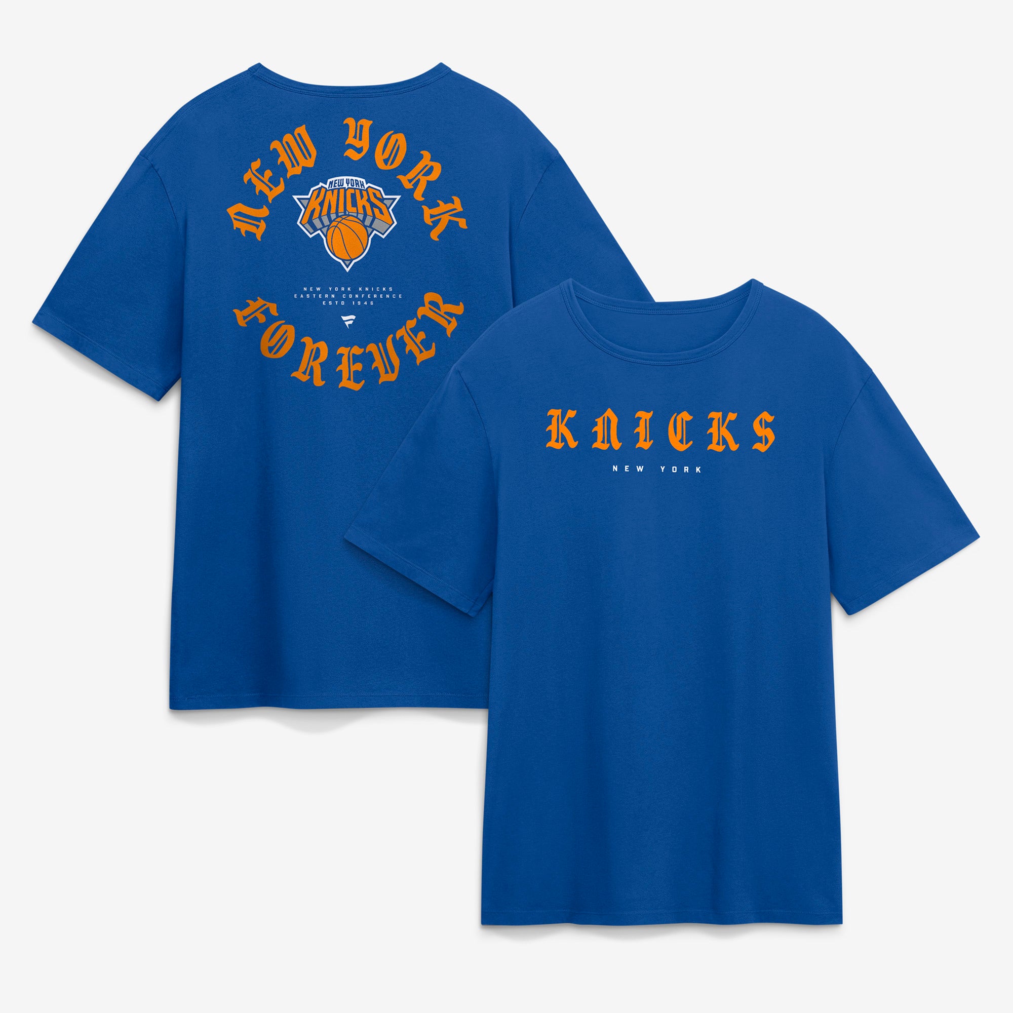 Men's Fanatics Blue New York Knicks Forever Legacy Cotton T-Shirt