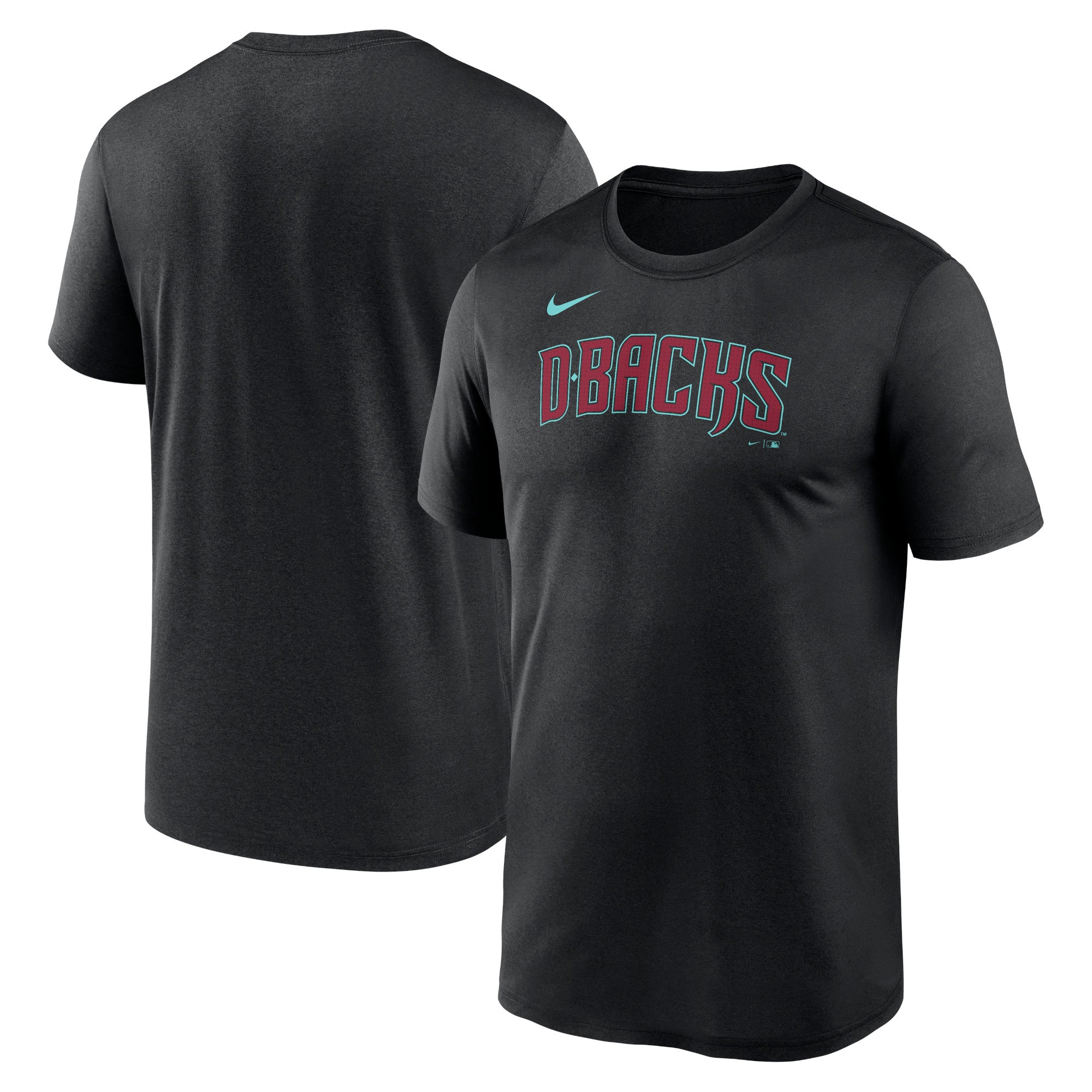 Men's Nike Black Arizona Diamondbacks Legend Fuse Wordmark T-Shirt