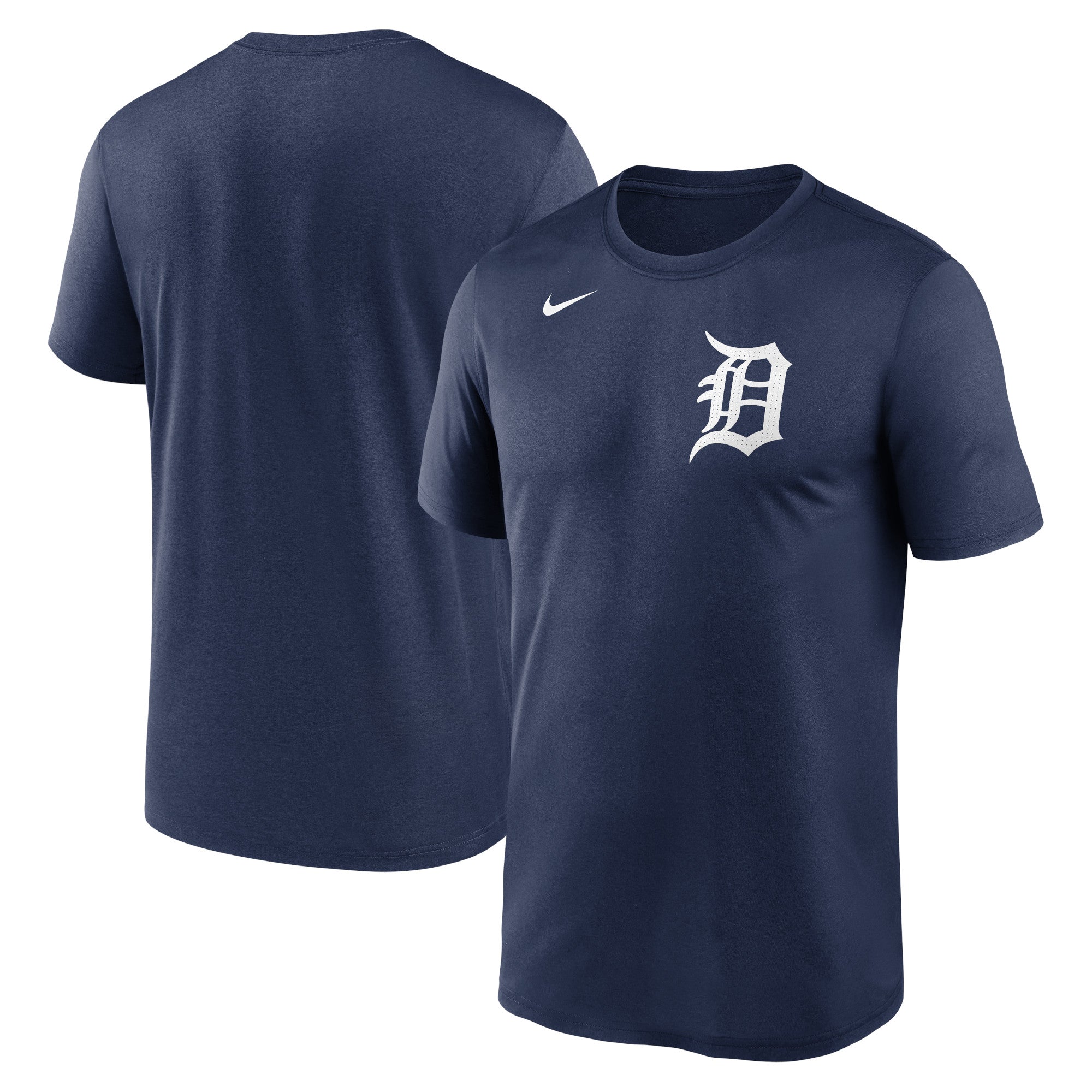 Men's Nike Navy Detroit Tigers Legend Fuse Wordmark T-Shirt