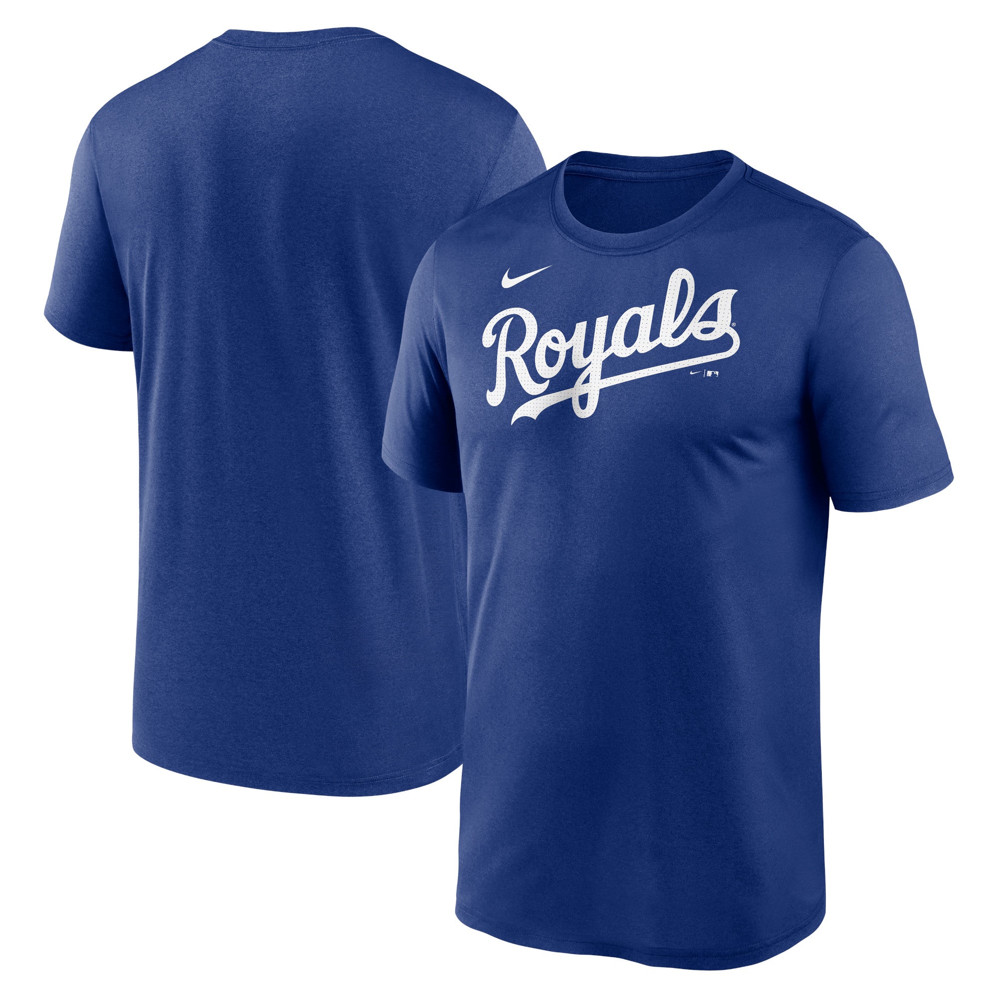Men's Nike Royal Kansas City Royals Legend Fuse Wordmark T-Shirt
