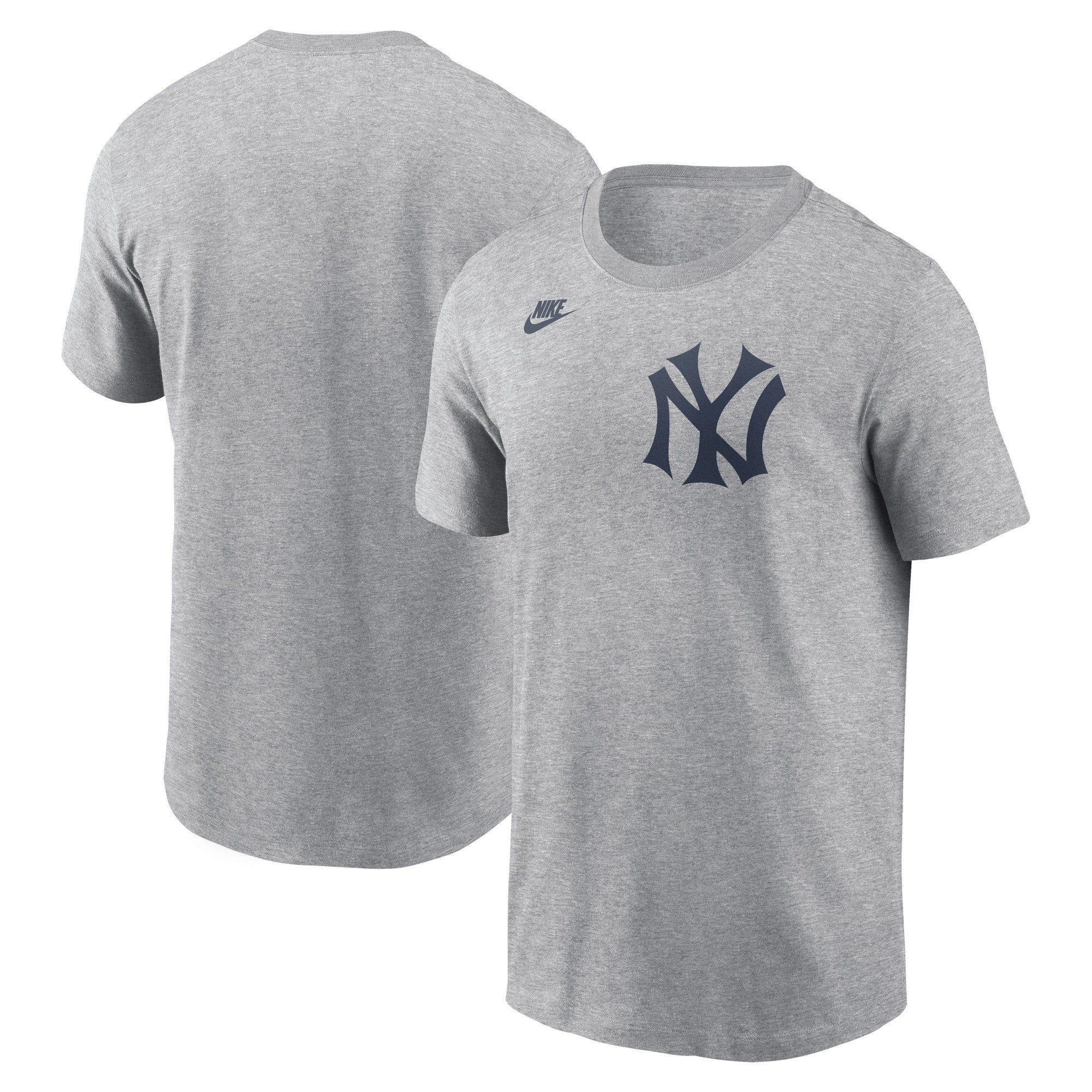 Men's Nike Heather Charcoal New York Yankees Cooperstown Collection Wordmark T-Shirt