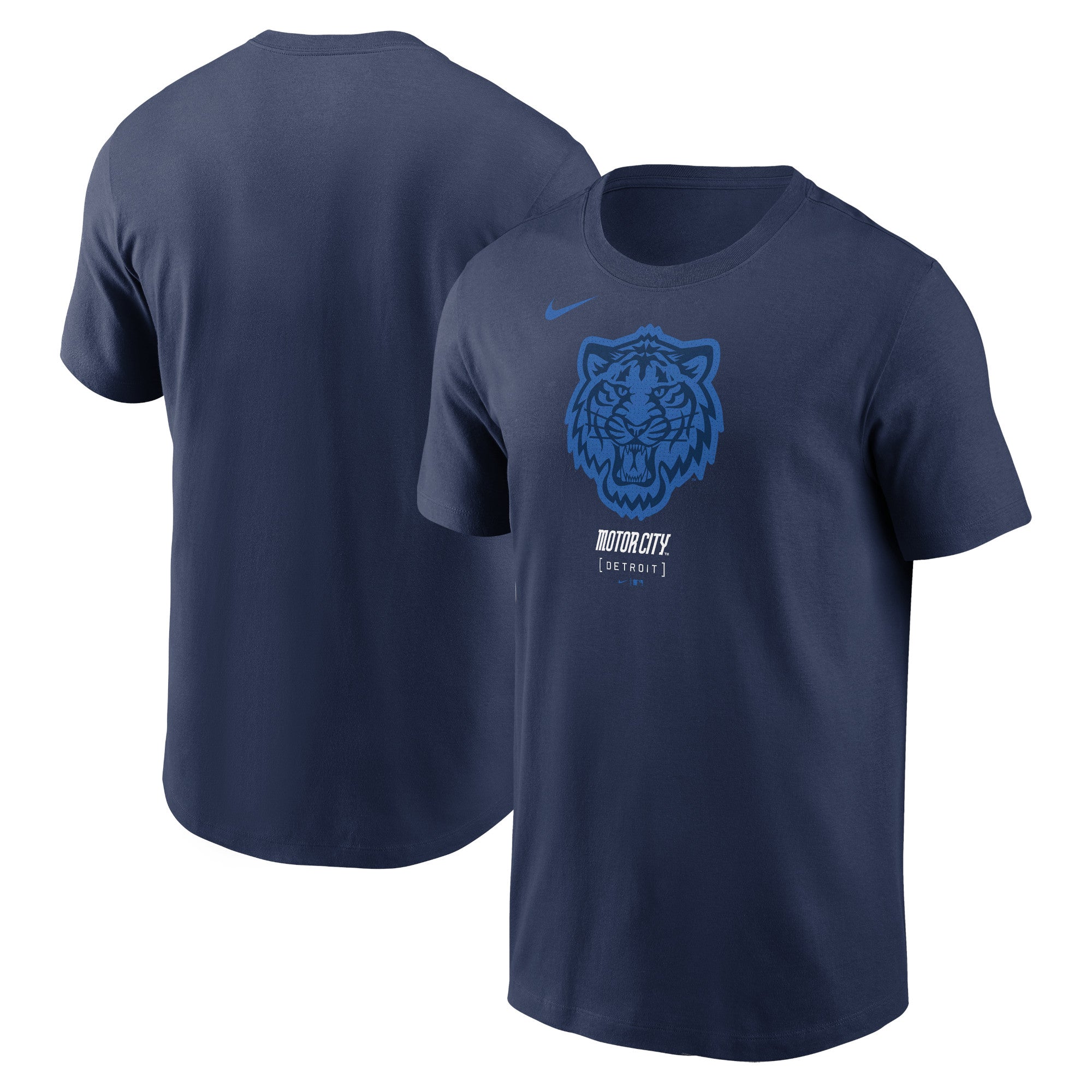 Men's Nike Navy Detroit Tigers 2024 City Connect Large Logo T-Shirt