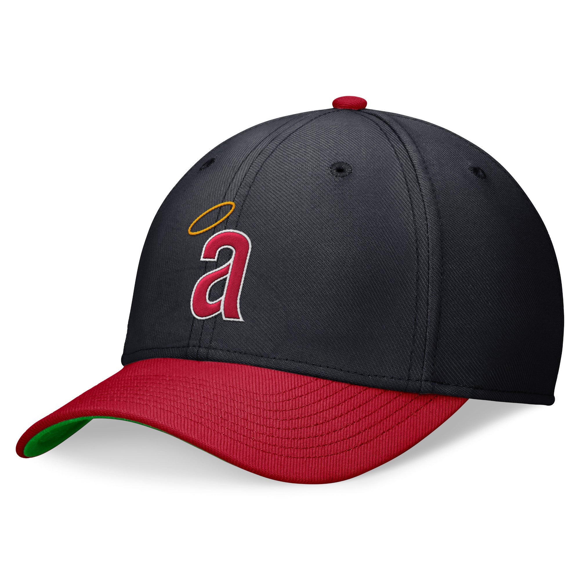 Men's Nike Navy/Red California Angels Cooperstown Collection Rewind Swooshflex Performance Hat