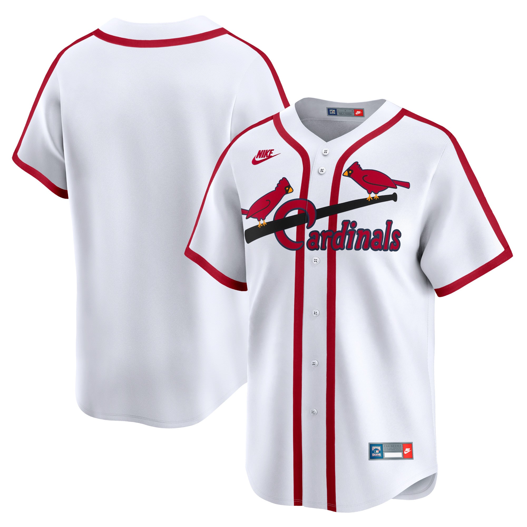 Men's Nike White St. Louis Cardinals Cooperstown Collection Limited Jersey