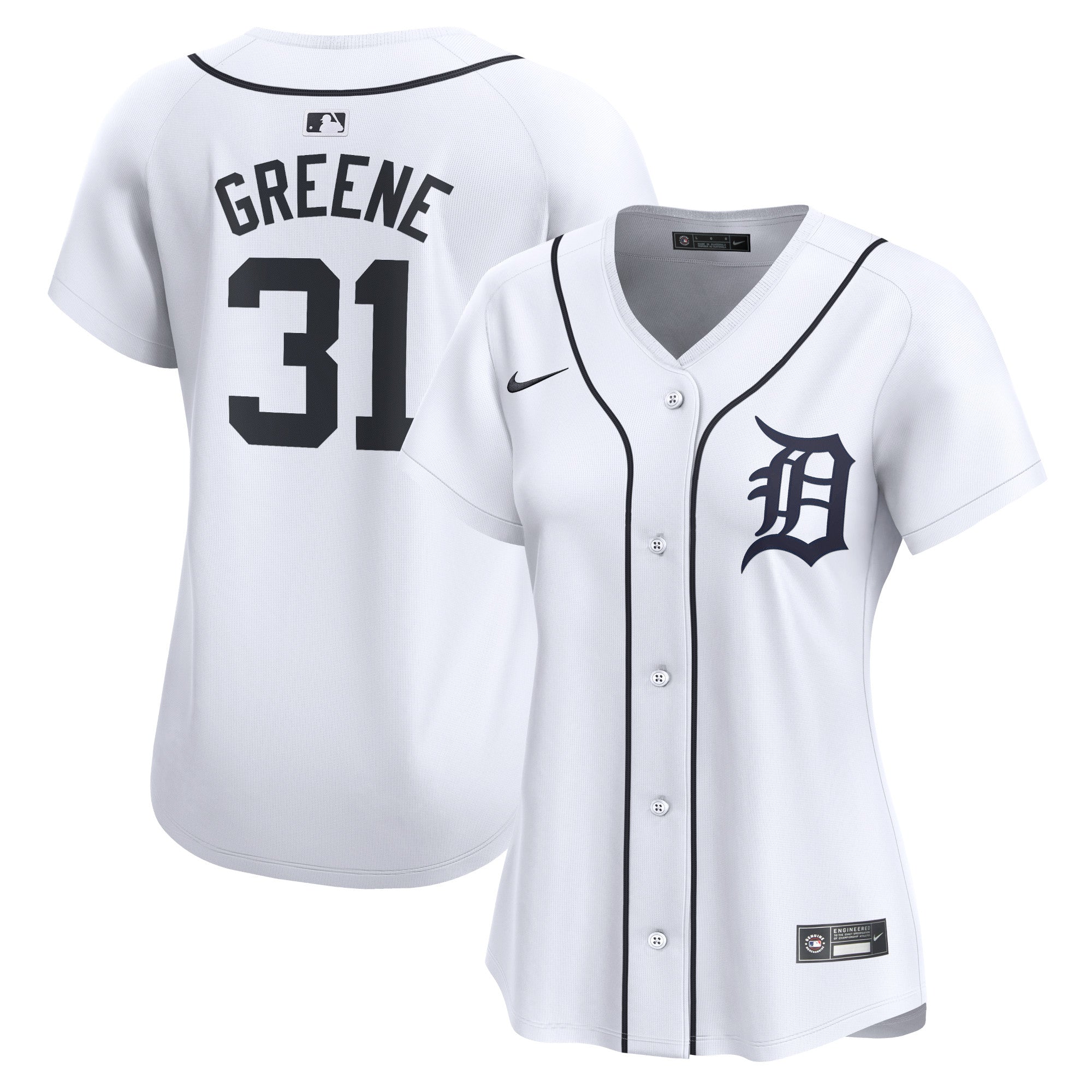 Women's Nike Riley Greene White Detroit Tigers Home Limited Player Jersey