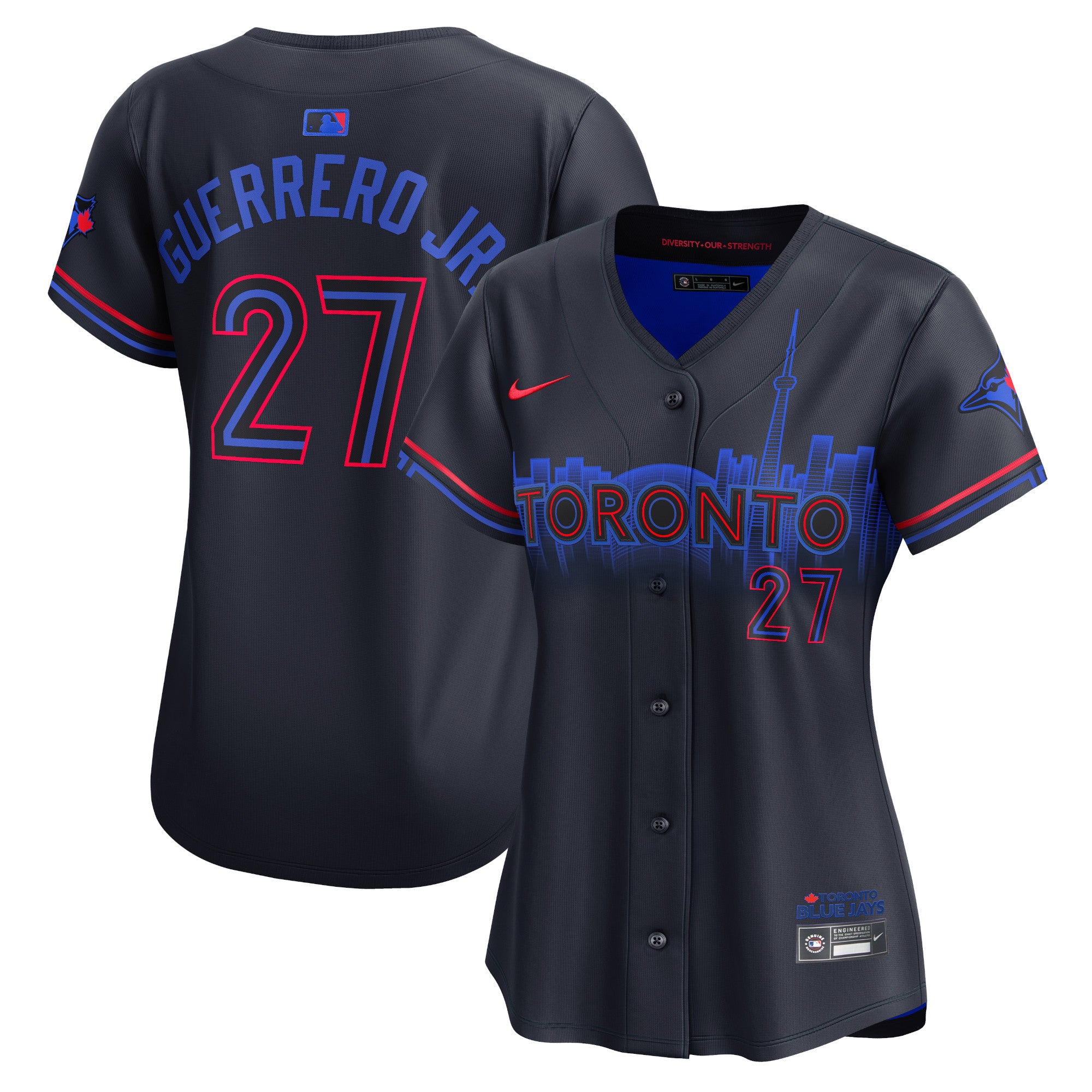 Women's Nike Vladimir Guerrero Jr. Navy Toronto Blue Jays 2024 City Connect Limited Player Jersey