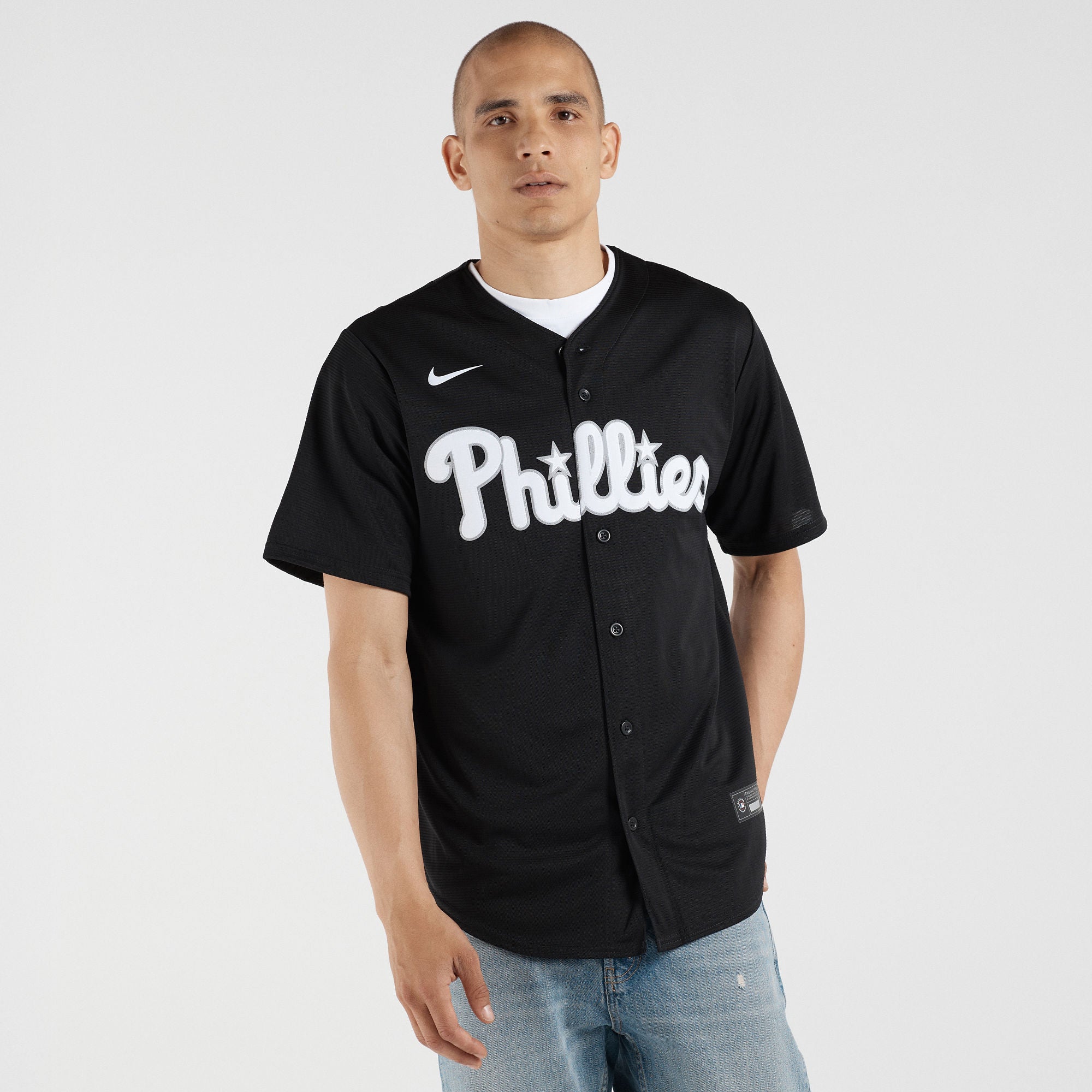 Men's Nike Bryce Harper Black Philadelphia Phillies  Replica Player Jersey