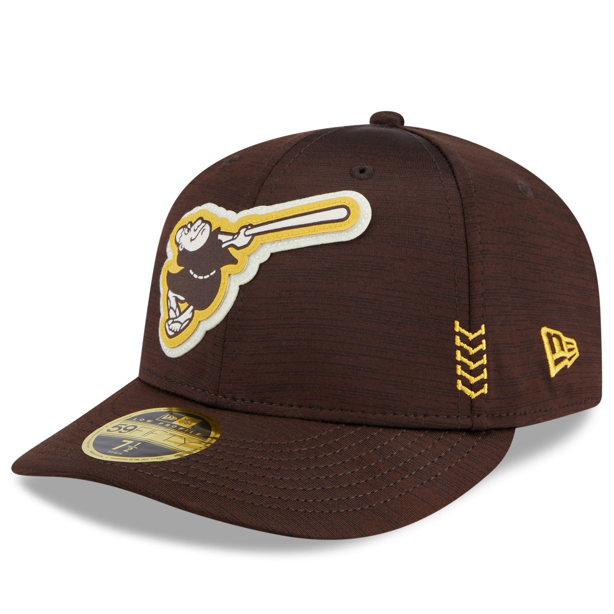 Men's New Era  Brown San Diego Padres 2024 Clubhouse Low Profile 59FIFTY Fitted Hat