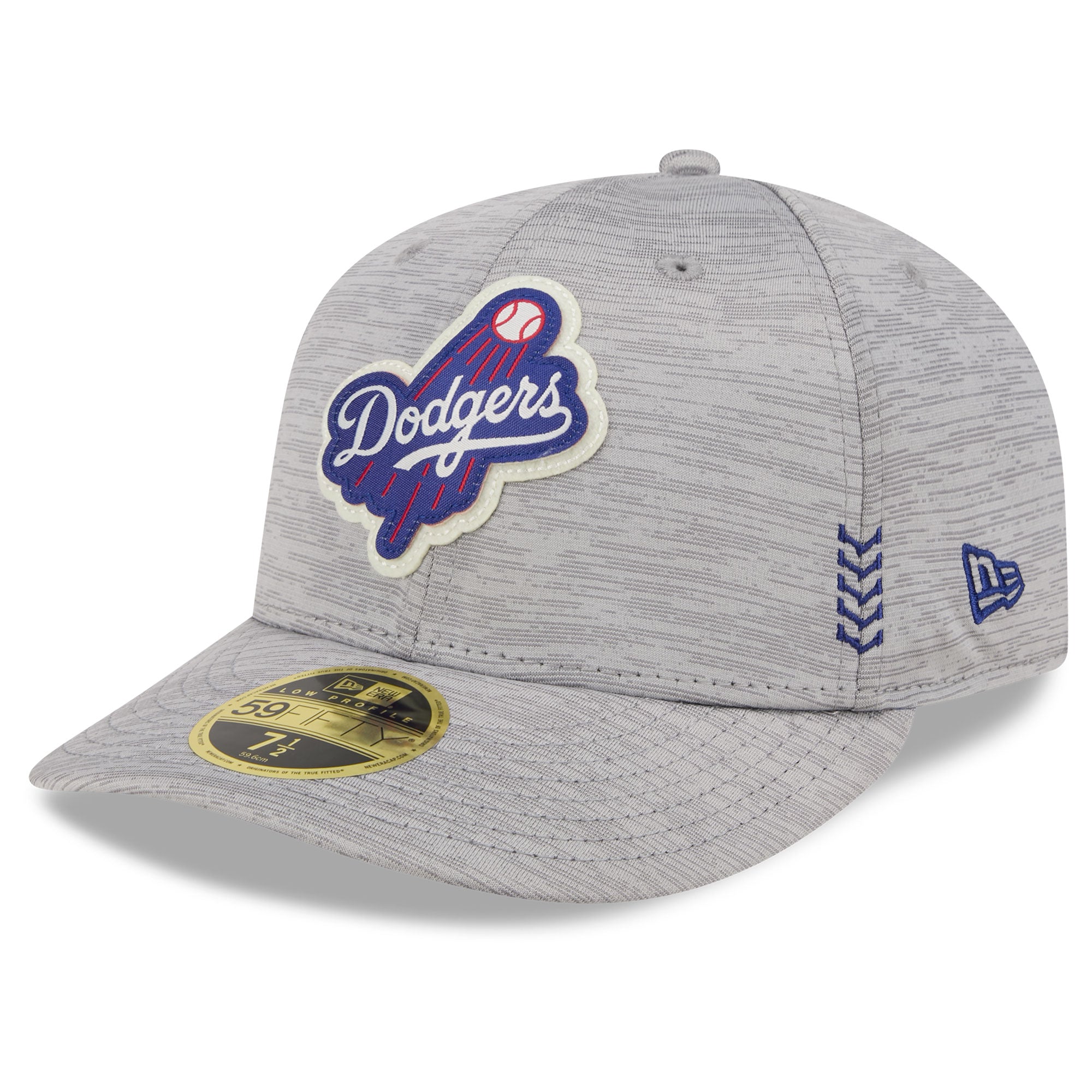 Men's New Era  Gray Los Angeles Dodgers 2024 Clubhouse Low Profile 59FIFTY Fitted Hat