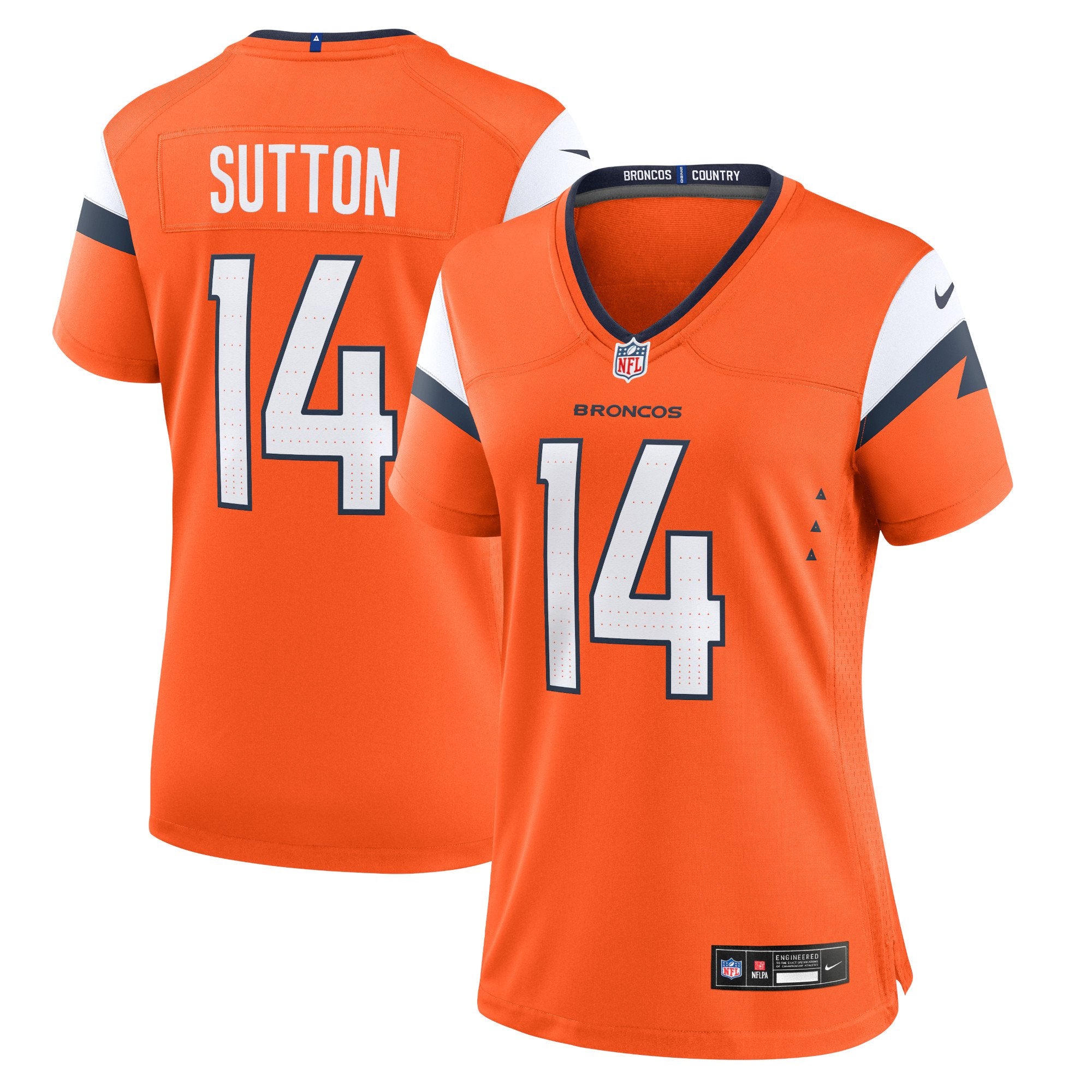 Women's Nike Courtland Sutton Orange Denver Broncos Team Game Jersey