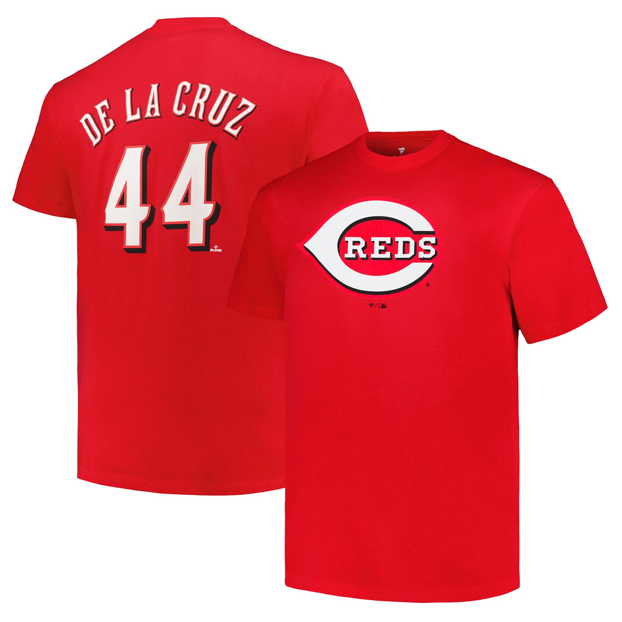 Men's Fanatics Elly De La Cruz Red Cincinnati Reds Big & Tall Name & Number T-Shirt