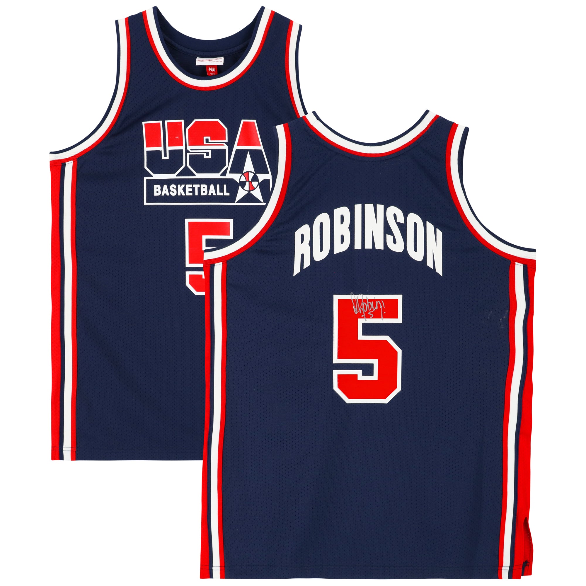 David Robinson USA Basketball Autographed Navy Mitchell & Ness 1992 USA Authentic Jersey