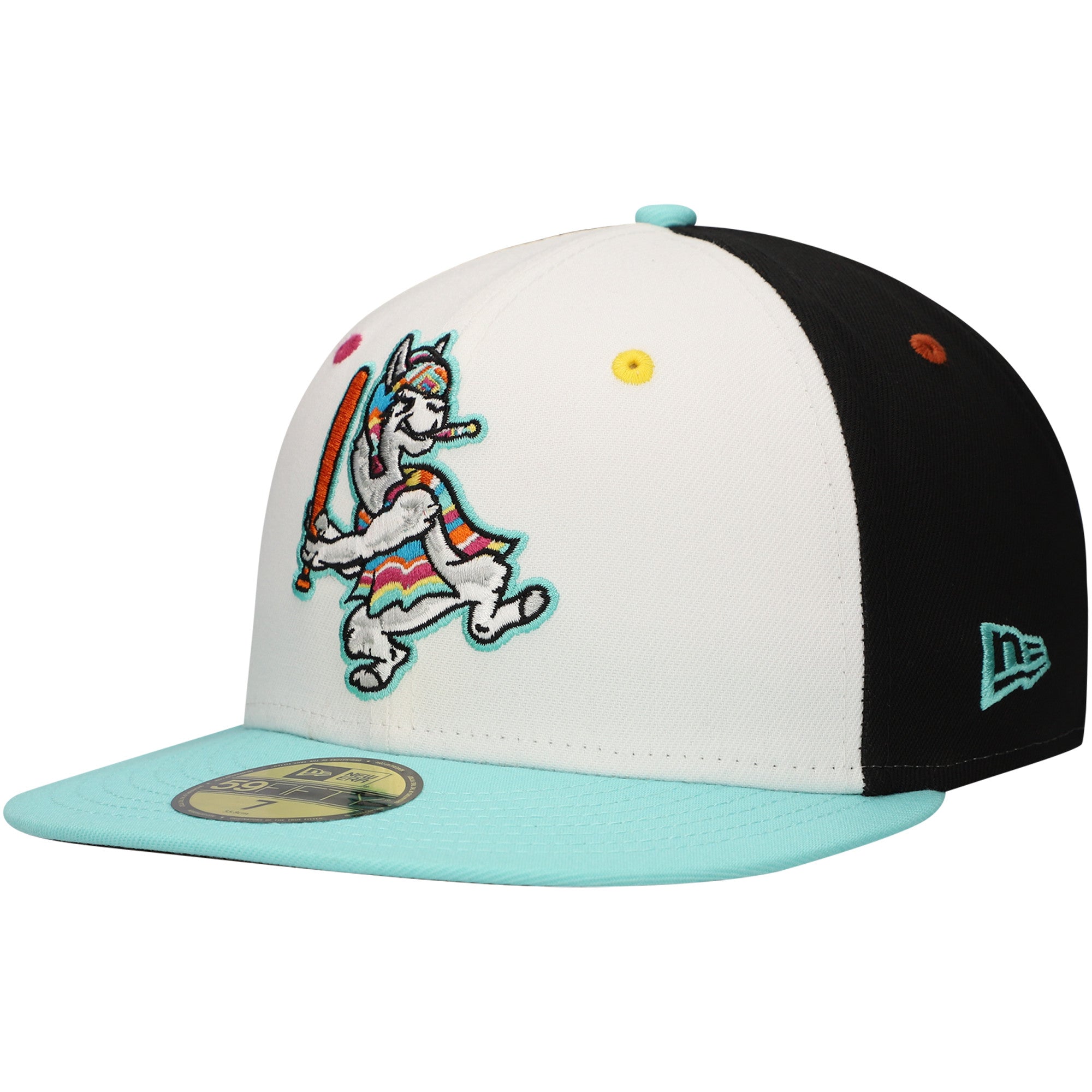 Men's New Era White Llamas de Hickory Copa de la Diversión 59FIFTY Fitted Hat