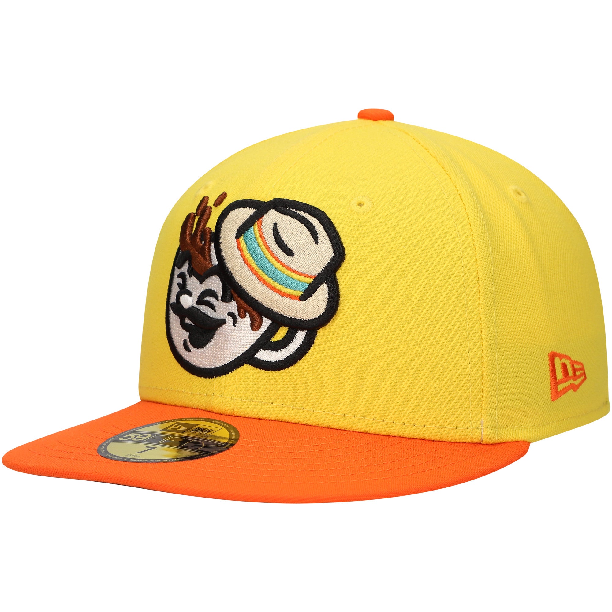 Men's New Era Yellow Cafecitos de Spokane Copa de la Diversión 59FIFTY Fitted Hat