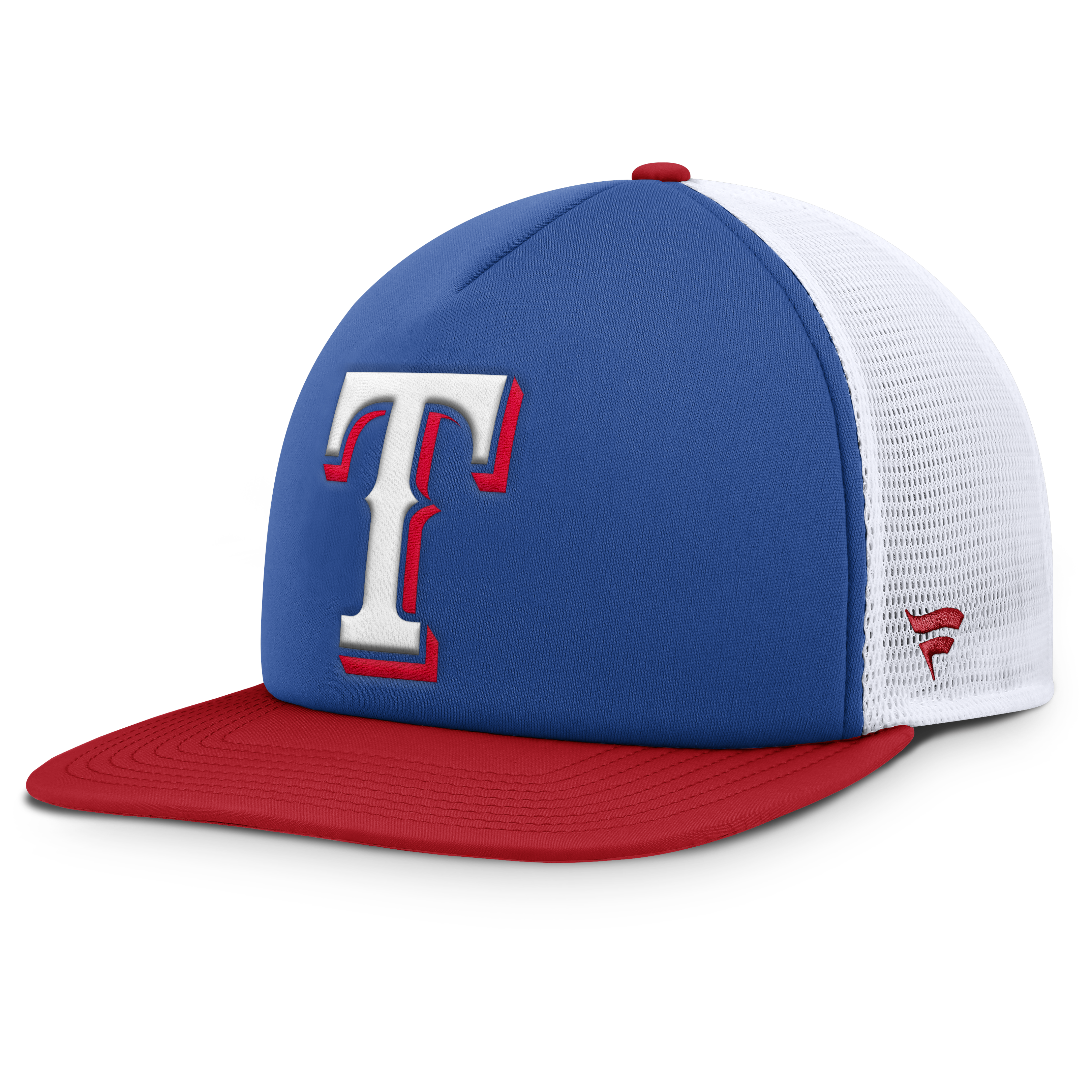 Men's Fanatics Royal/White Texas Rangers Fundamental Foam Front Snapback Hat