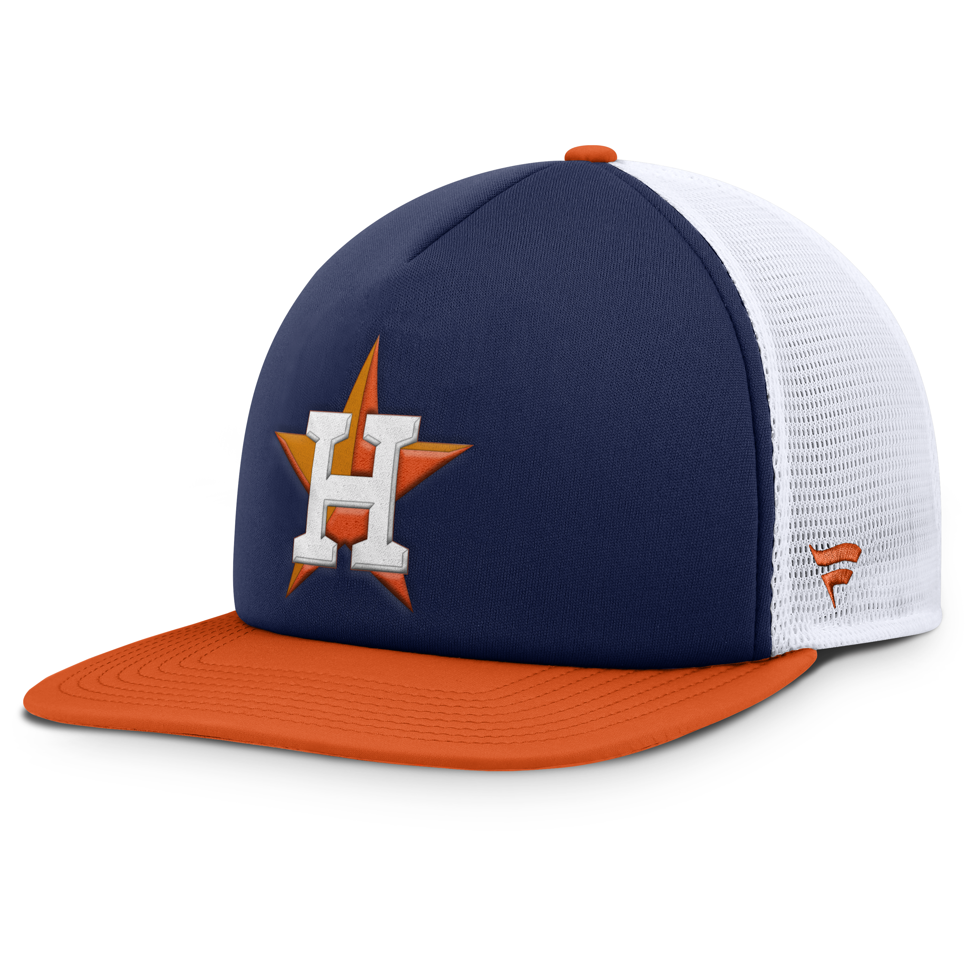 Men's Fanatics Navy/White Houston Astros Fundamental Foam Front Snapback Hat