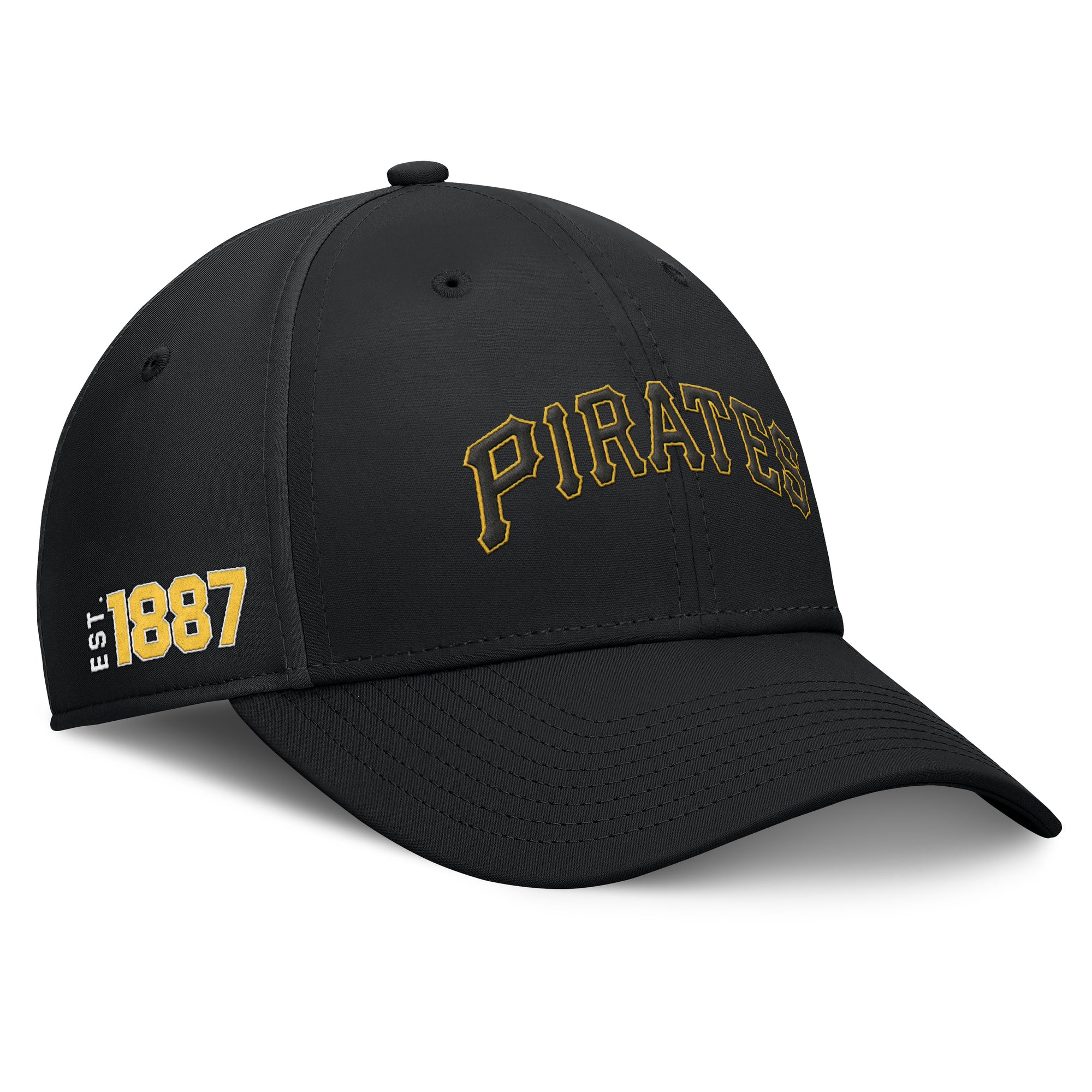 Men's Fanatics Black Pittsburgh Pirates Fundamental Tag Flex Hat