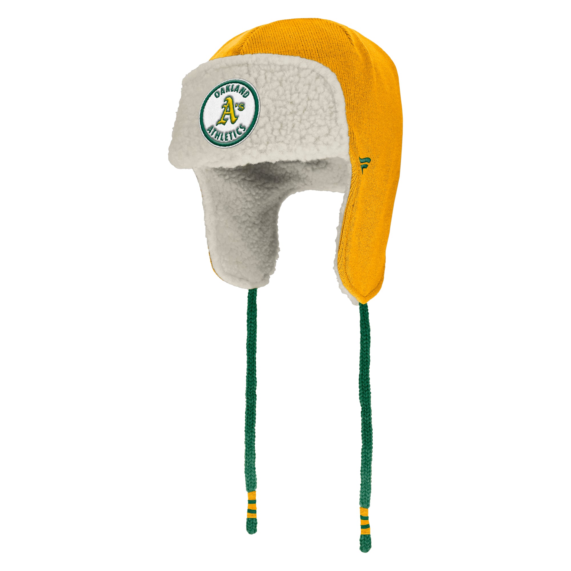 Men's Fanatics Gold/Green Oakland Athletics Heritage Trapper Hat