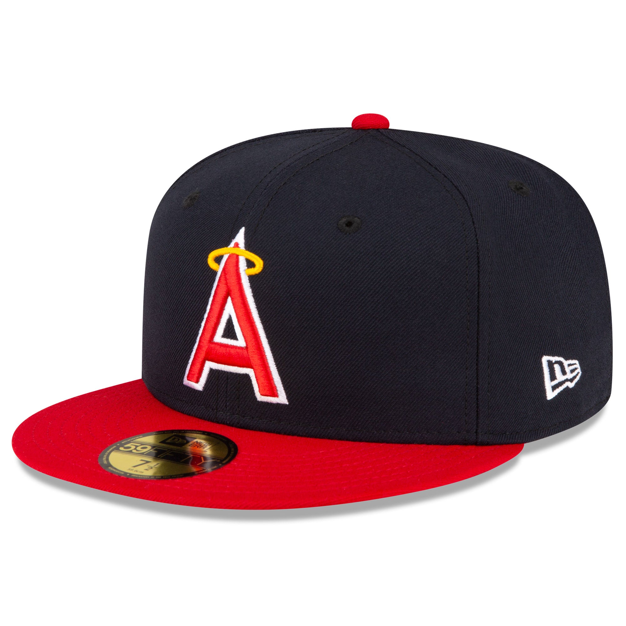 Men's New Era  Navy/Red Los Angeles Angels Alternate Authentic Collection On-Field 59FIFTY Fitted Hat