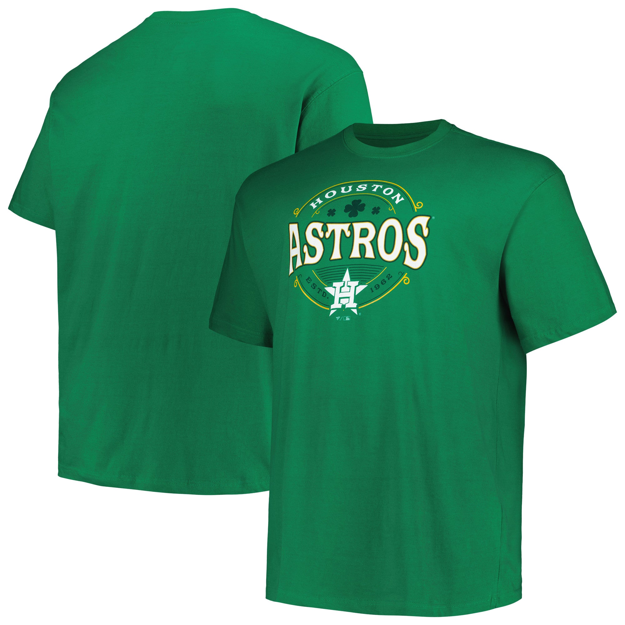 Men's Kelly Green Houston Astros Big & Tall Celtic T-Shirt