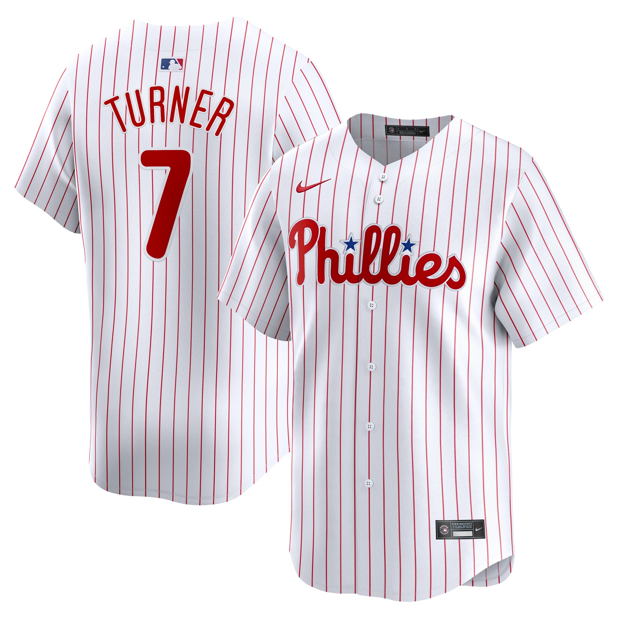 Youth Nike Trea Turner White Philadelphia Phillies Home Limited Player Jersey