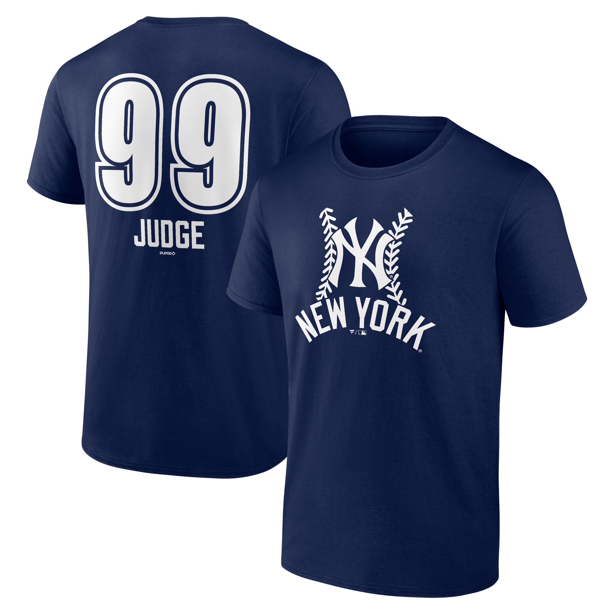 Men's Aaron Judge Navy New York Yankees Fastball Player Name & Number T-Shirt