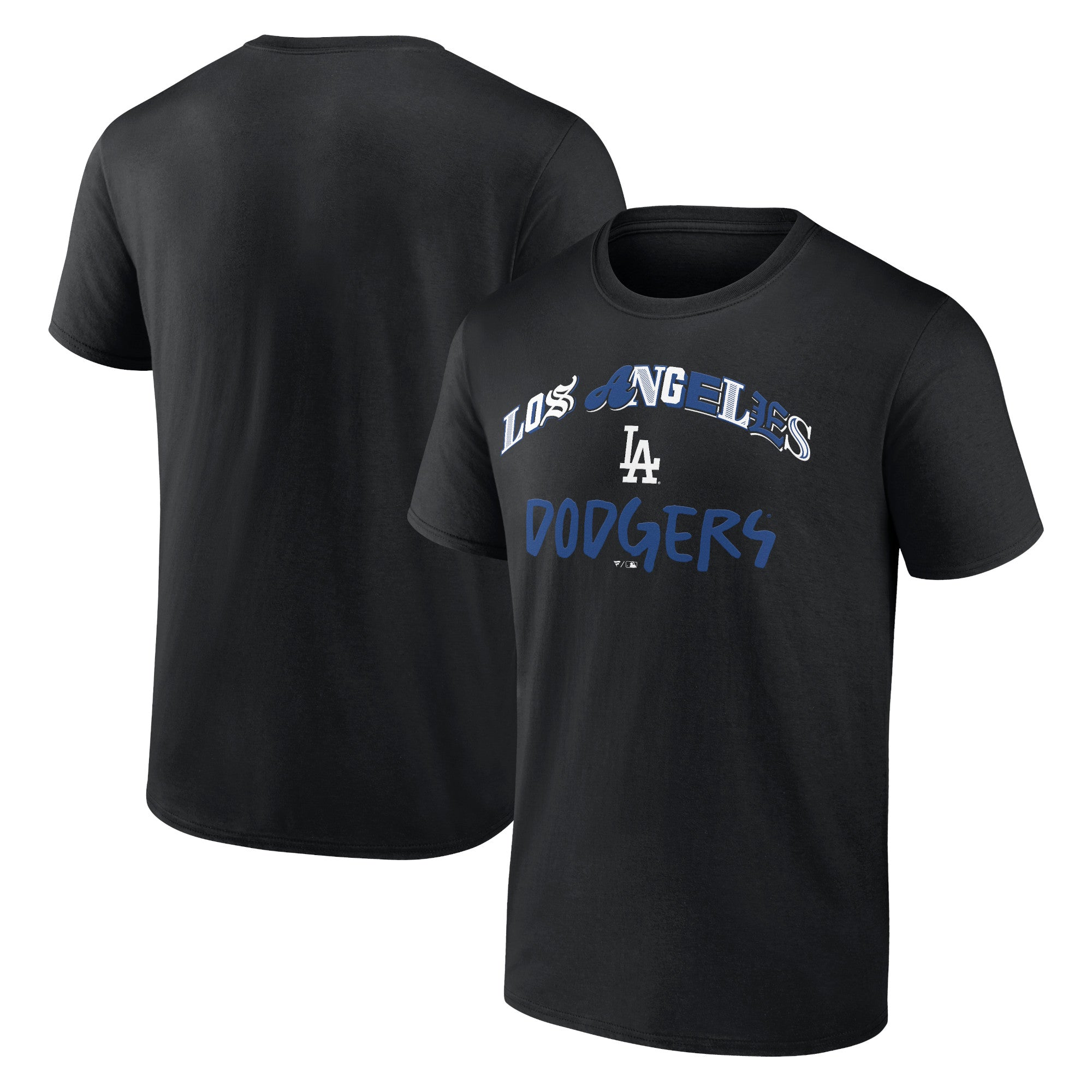 Men's Black Los Angeles Dodgers Graffiti Arch T-Shirt