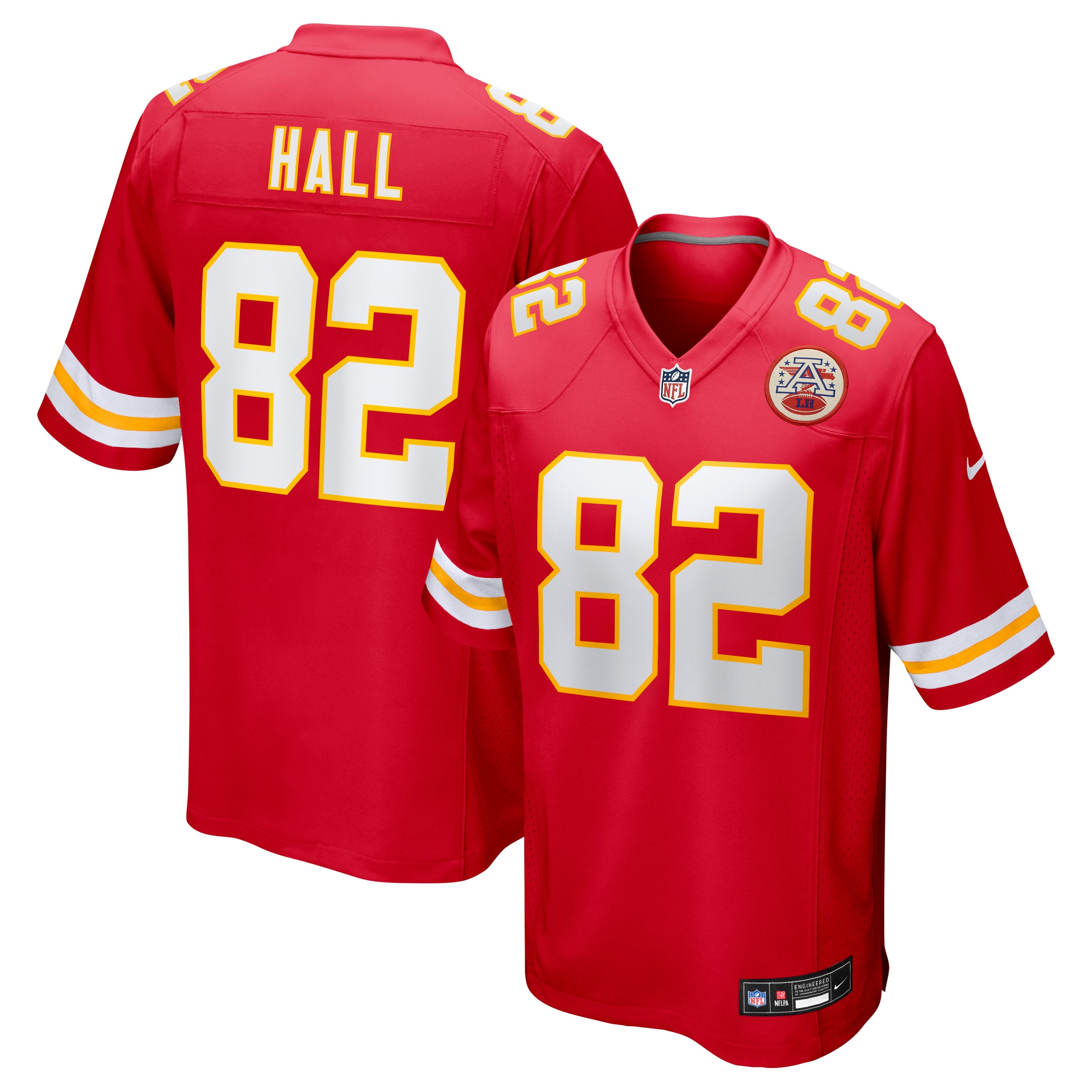 Men's Nike Dante Hall  Red Kansas City Chiefs  Retired Player Game Jersey