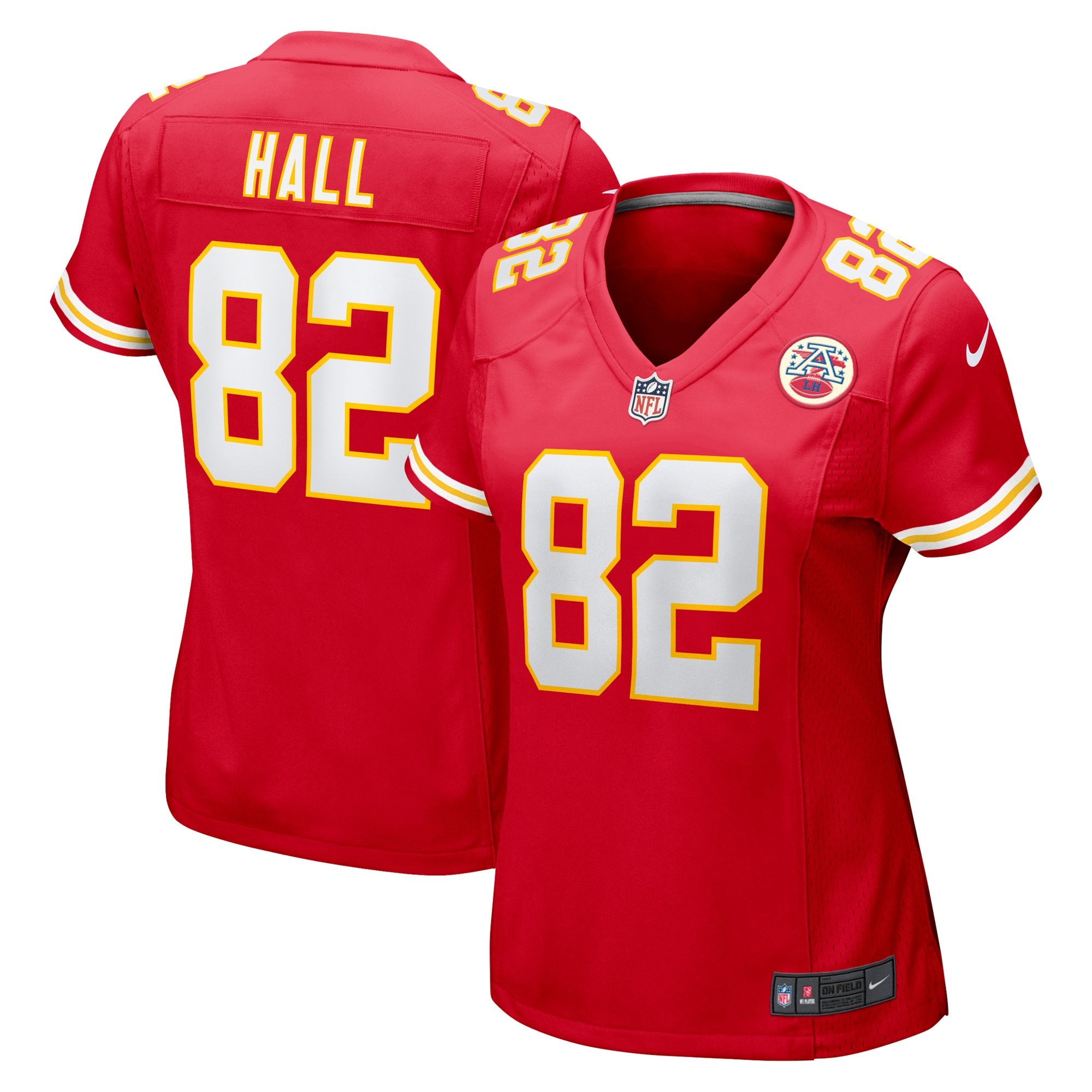 Women's Nike Dante Hall  Red Kansas City Chiefs  Retired Player Game Jersey