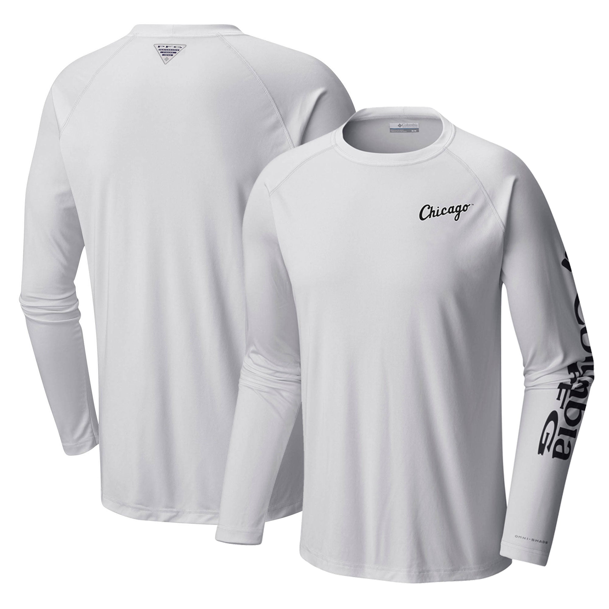 Men's Columbia White Chicago White Sox Terminal Tackle Long Sleeve T-Shirt
