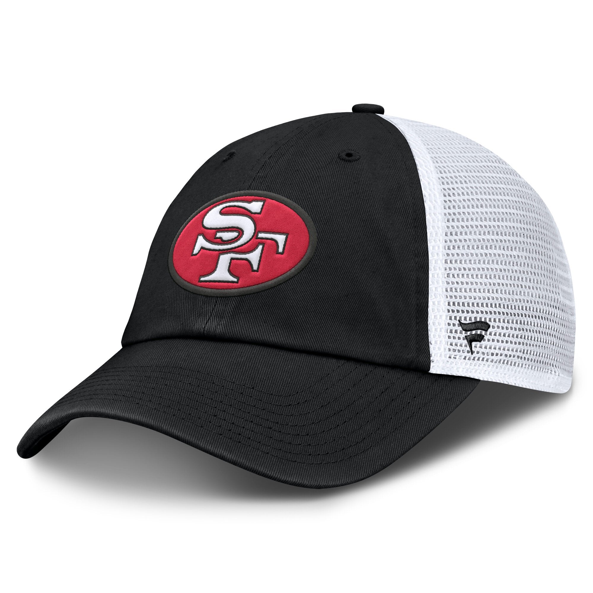 Men's Fanatics Black/White San Francisco 49ers Basic Vintage Trucker Adjustable Hat