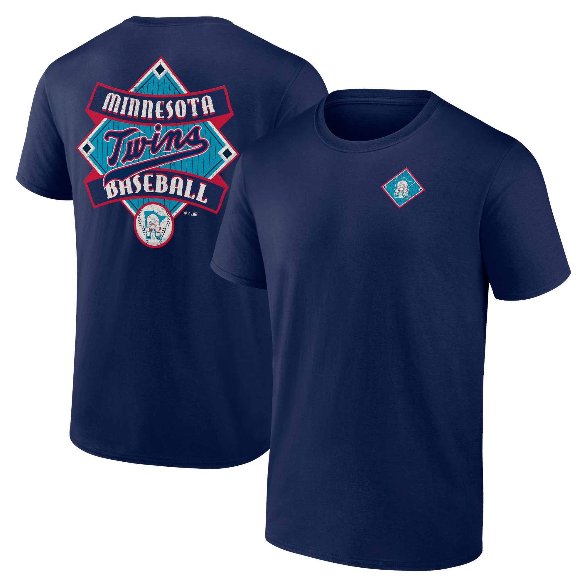 Men's Navy Minnesota Twins Cooperstown Collection Field Play T-Shirt