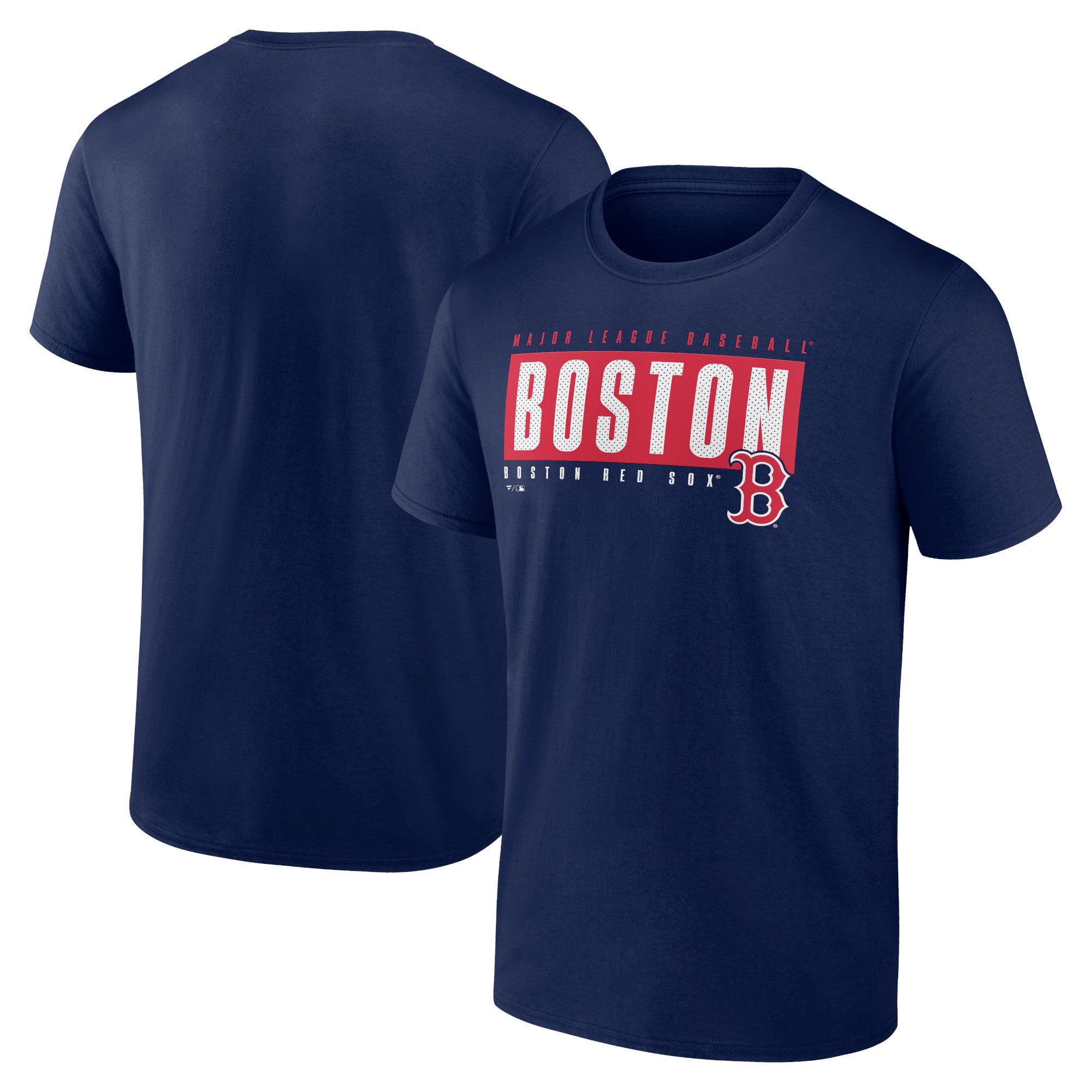 Men's Navy Boston Red Sox Blocked Out T-Shirt
