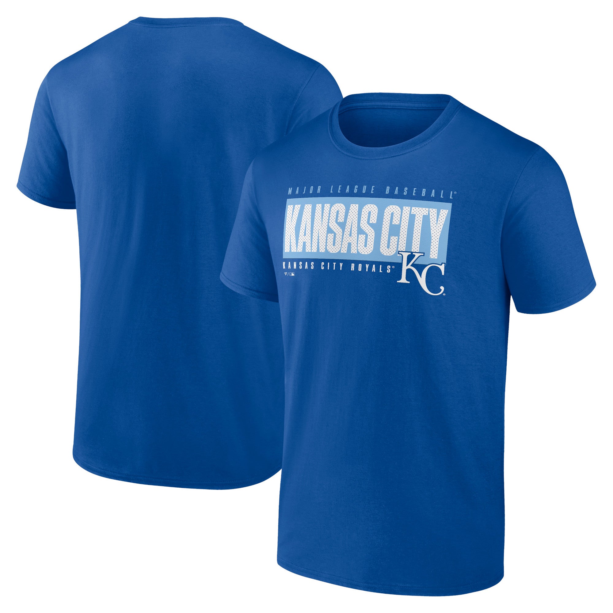 Men's Royal Kansas City Royals Blocked Out T-Shirt