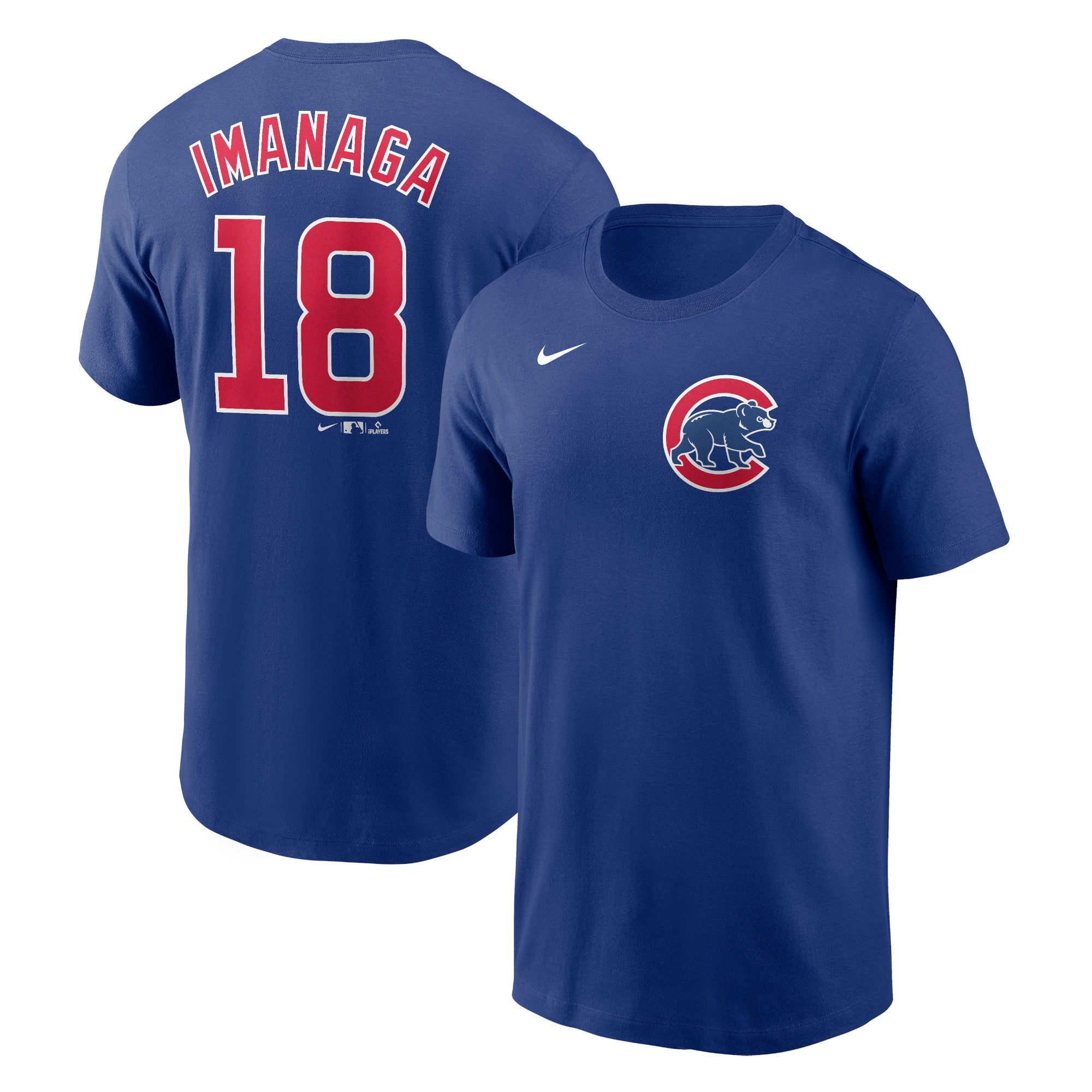 Men's Nike Shōta Imanaga Royal Chicago Cubs Fuse Name & Number T-Shirt