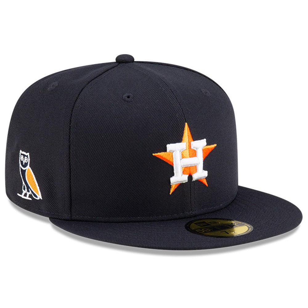 Men's New Era Navy Houston Astros OVO x MLB 59FIFTY Fitted Hat