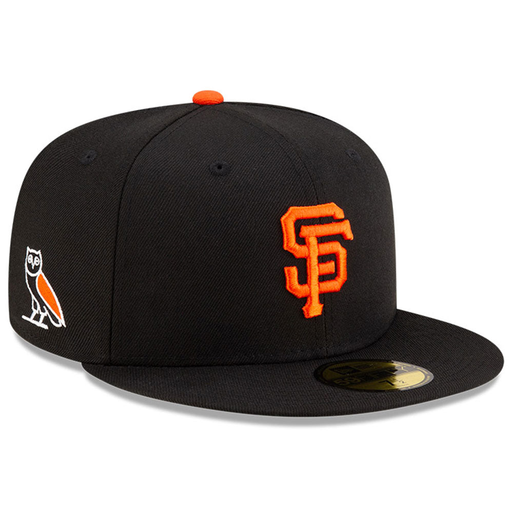 Men's New Era Black San Francisco Giants OVO x MLB 59FIFTY Fitted Hat