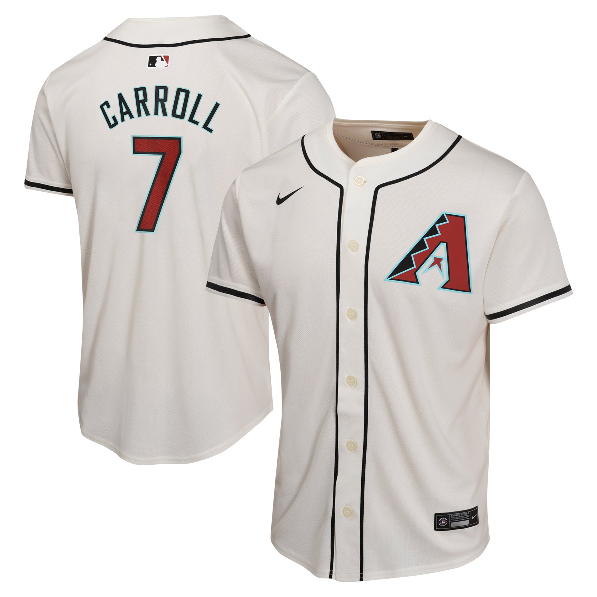 Youth Nike Corbin Carroll White Arizona Diamondbacks Home Game Player Jersey