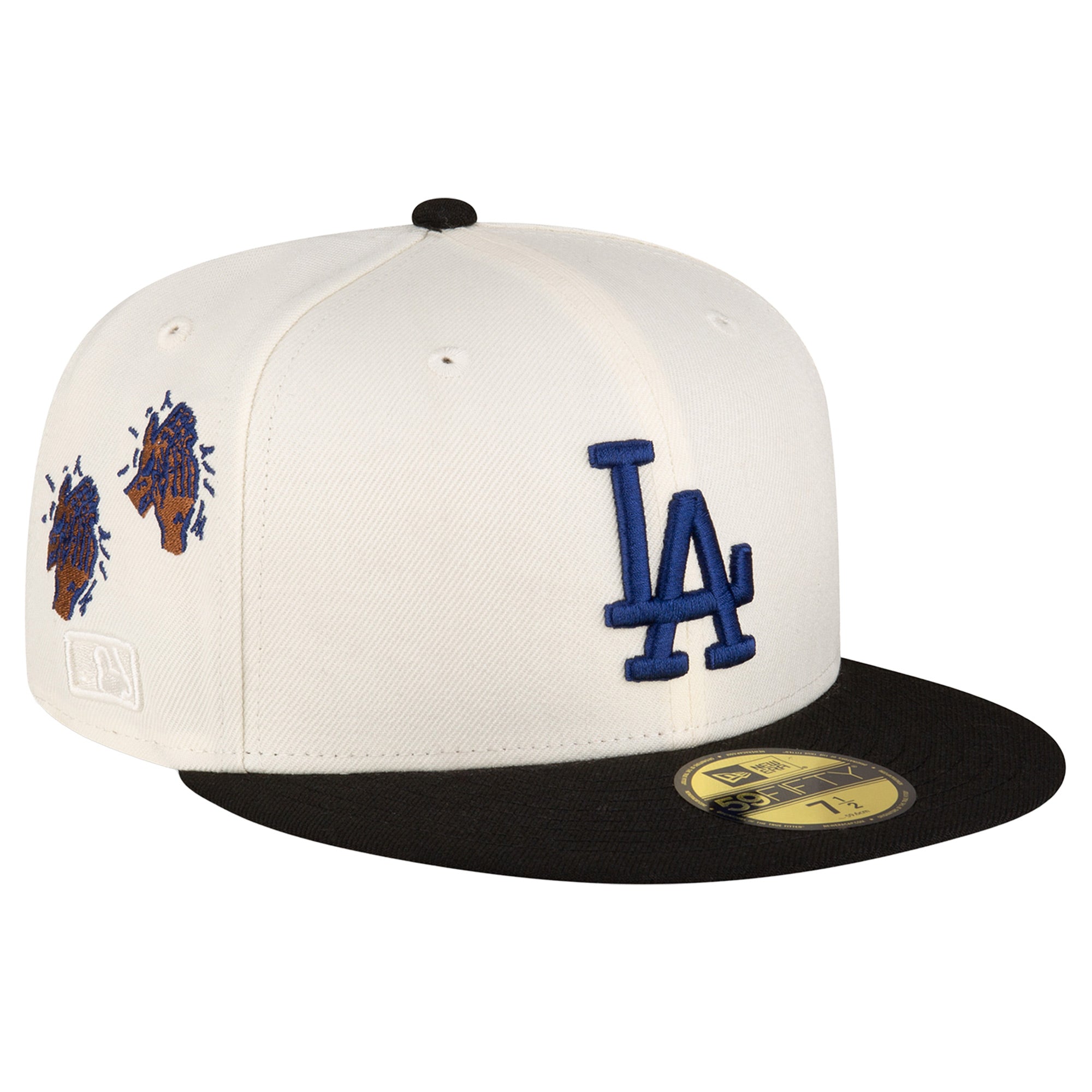 Men's New Era  Cream Bricks & Wood x Los Angeles Dodgers 59FIFTY Fitted Hat