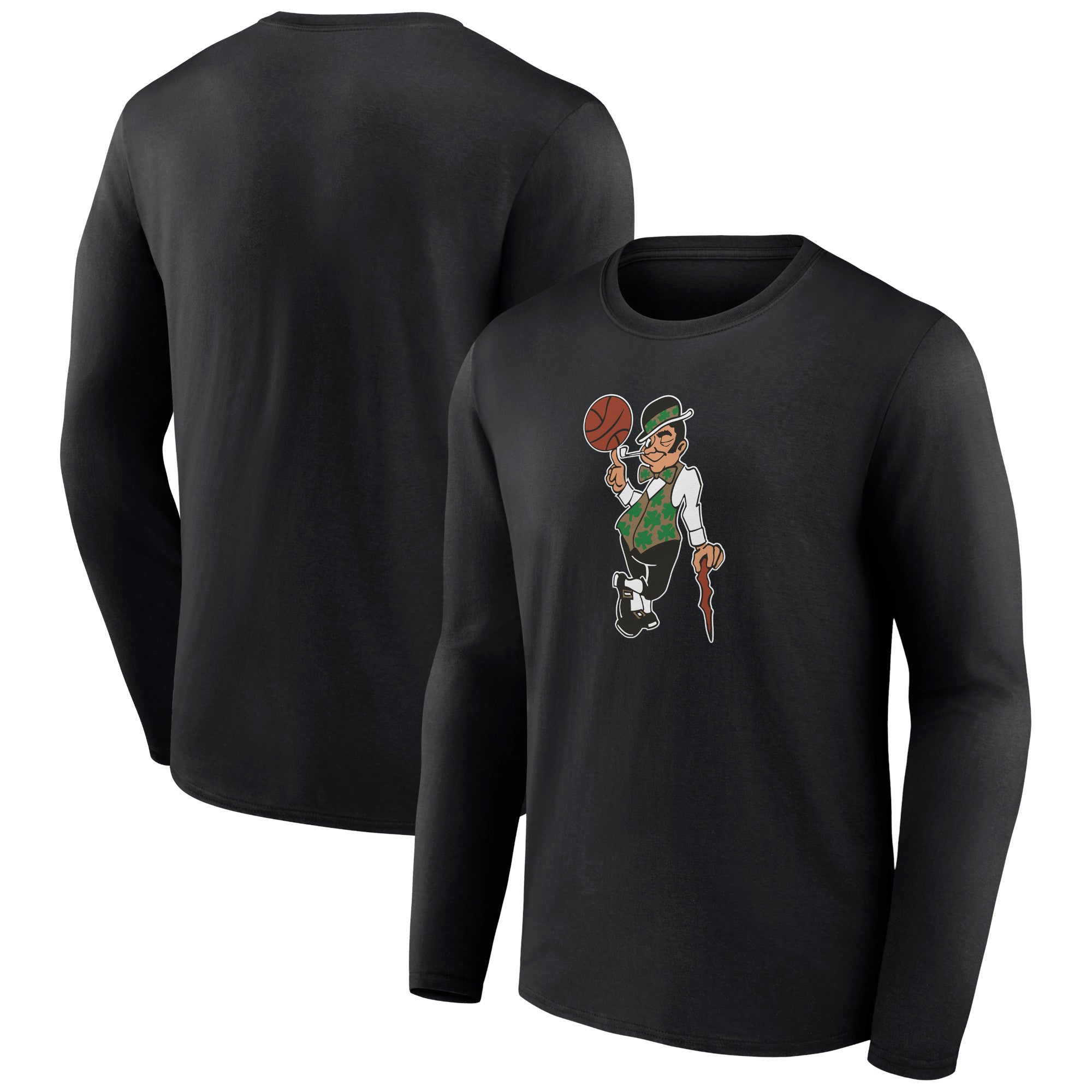 Men's  Black Boston Celtics Alternate Logo Long Sleeve T-Shirt