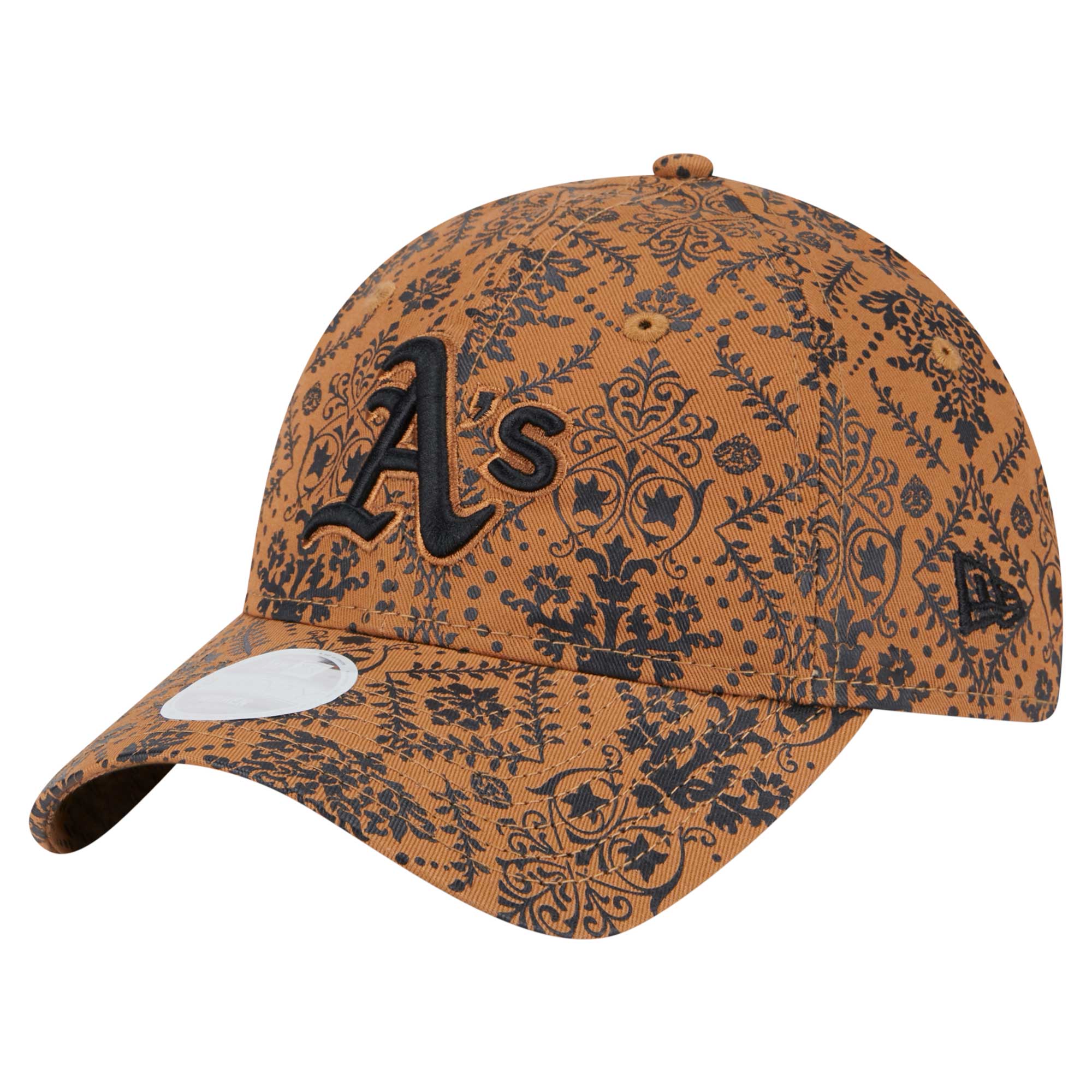 Women's New Era Brown Athletics Vintage Deco 9TWENTY Adjustable Hat