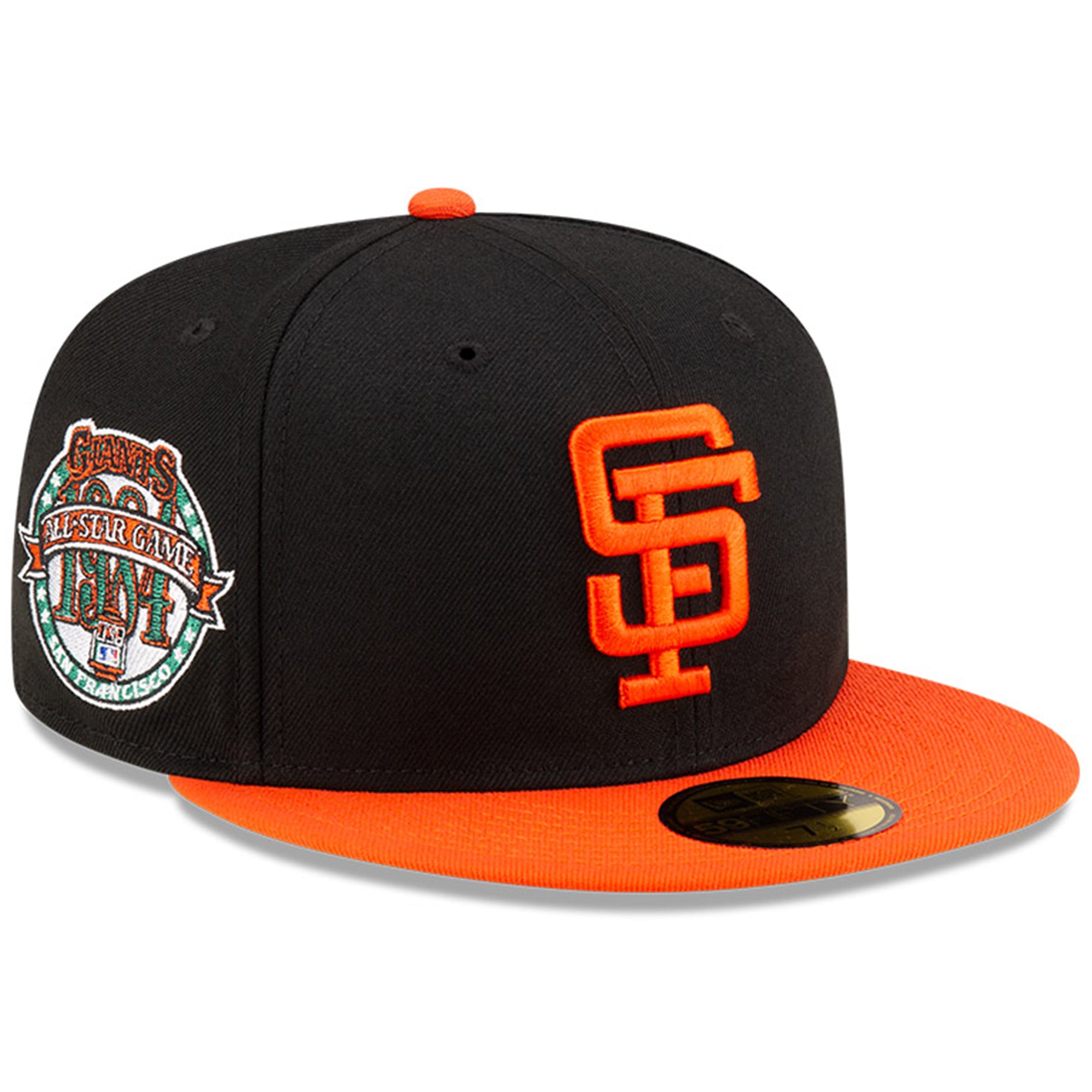 Men's New Era x Diet Starts Monday Black/Orange San Francisco Giants 1984 MLB All-Star Game Main Collection 59FIFTY Fitted Hat