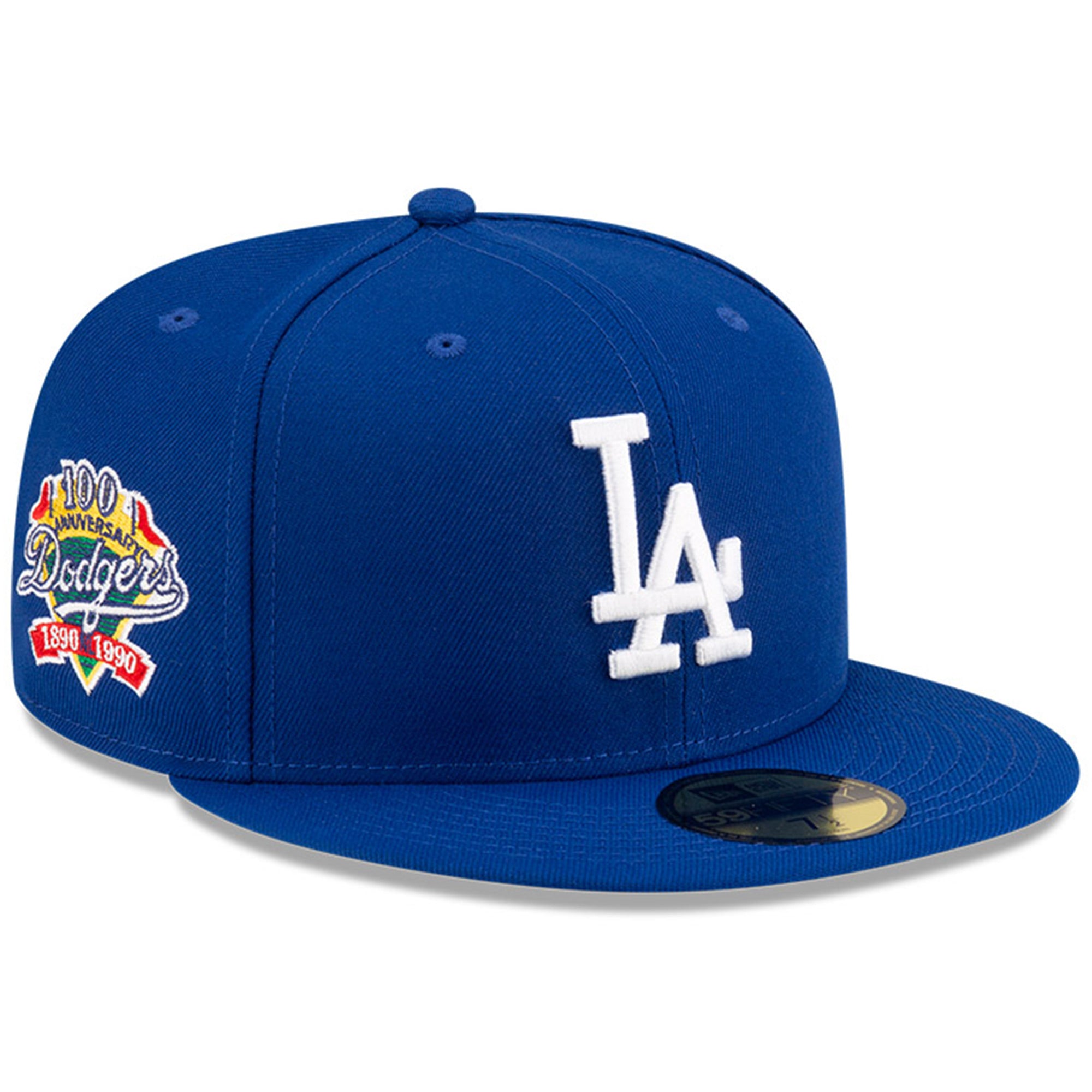 Men's New Era x Diet Starts Monday Royal Los Angeles Dodgers 100th Anniversary Season Main Collection 59FIFTY Fitted Hat