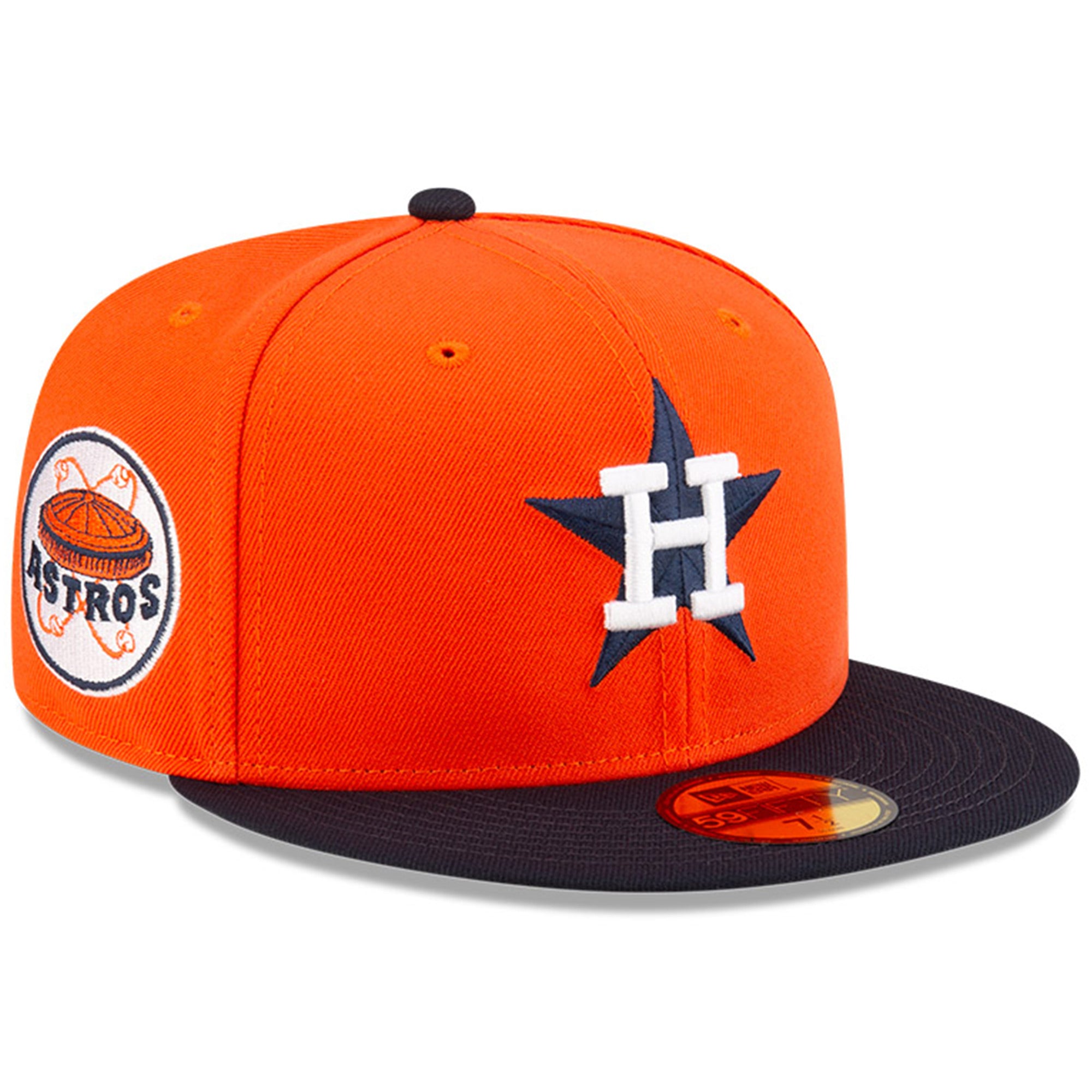 Men's New Era x Diet Starts Monday Orange/Navy Houston Astros Wrigley Field 100th Anniversary Main Collection 59FIFTY Fitted Hat