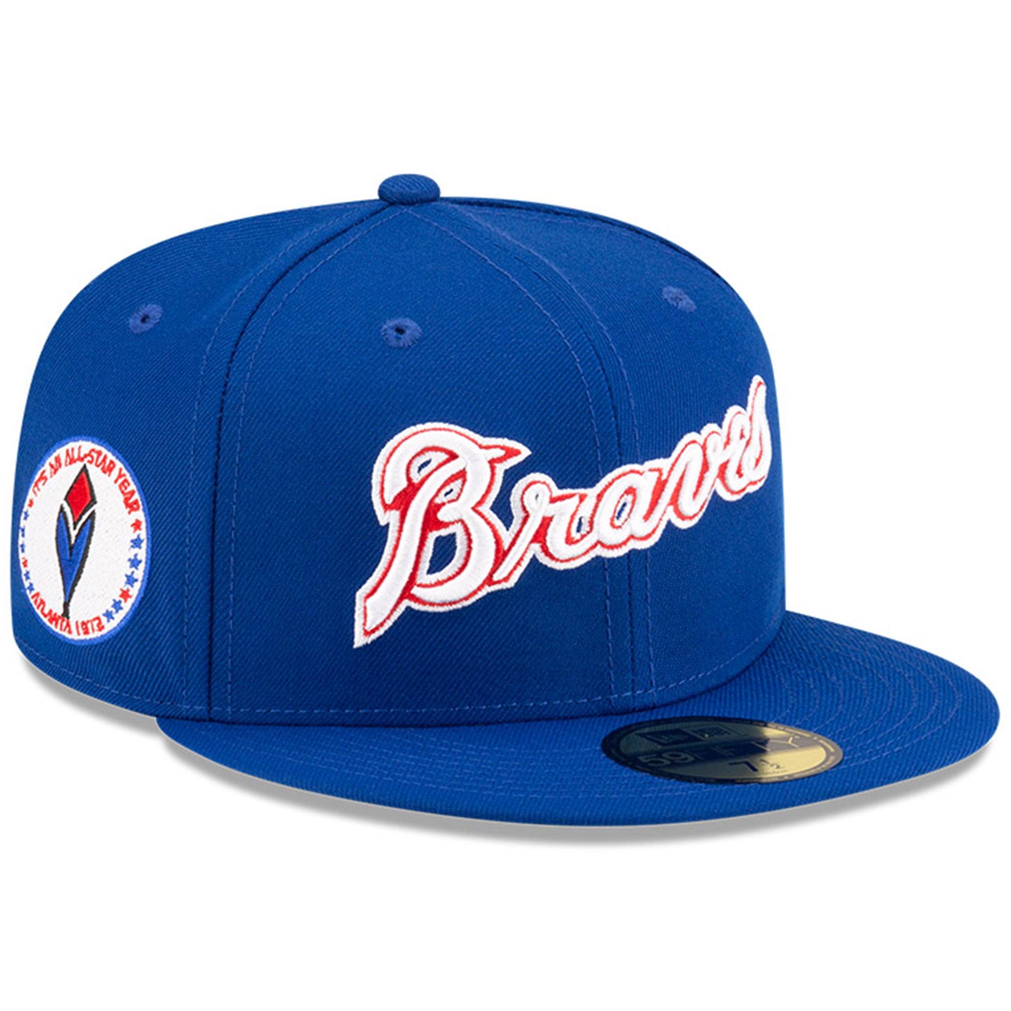 Men's New Era x Diet Starts Monday Royal Atlanta Braves 1972 MLB All-Star Game Main Collection 59FIFTY Fitted Hat