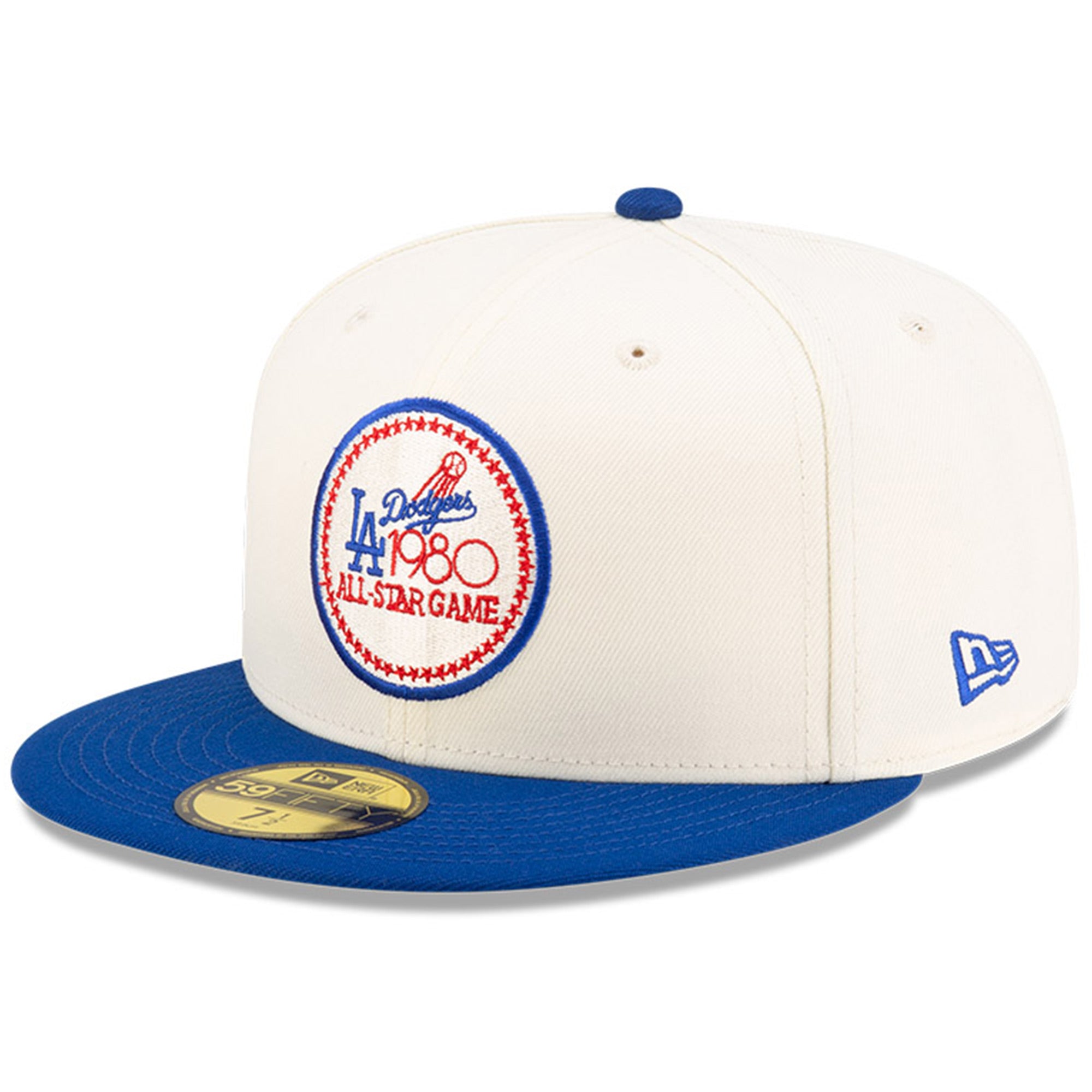 Men's New Era x Diet Starts Monday Cream/Royal Los Angeles Dodgers 1980 MLB All-Star Game Novelty Collection 59FIFTY Fitted Hat