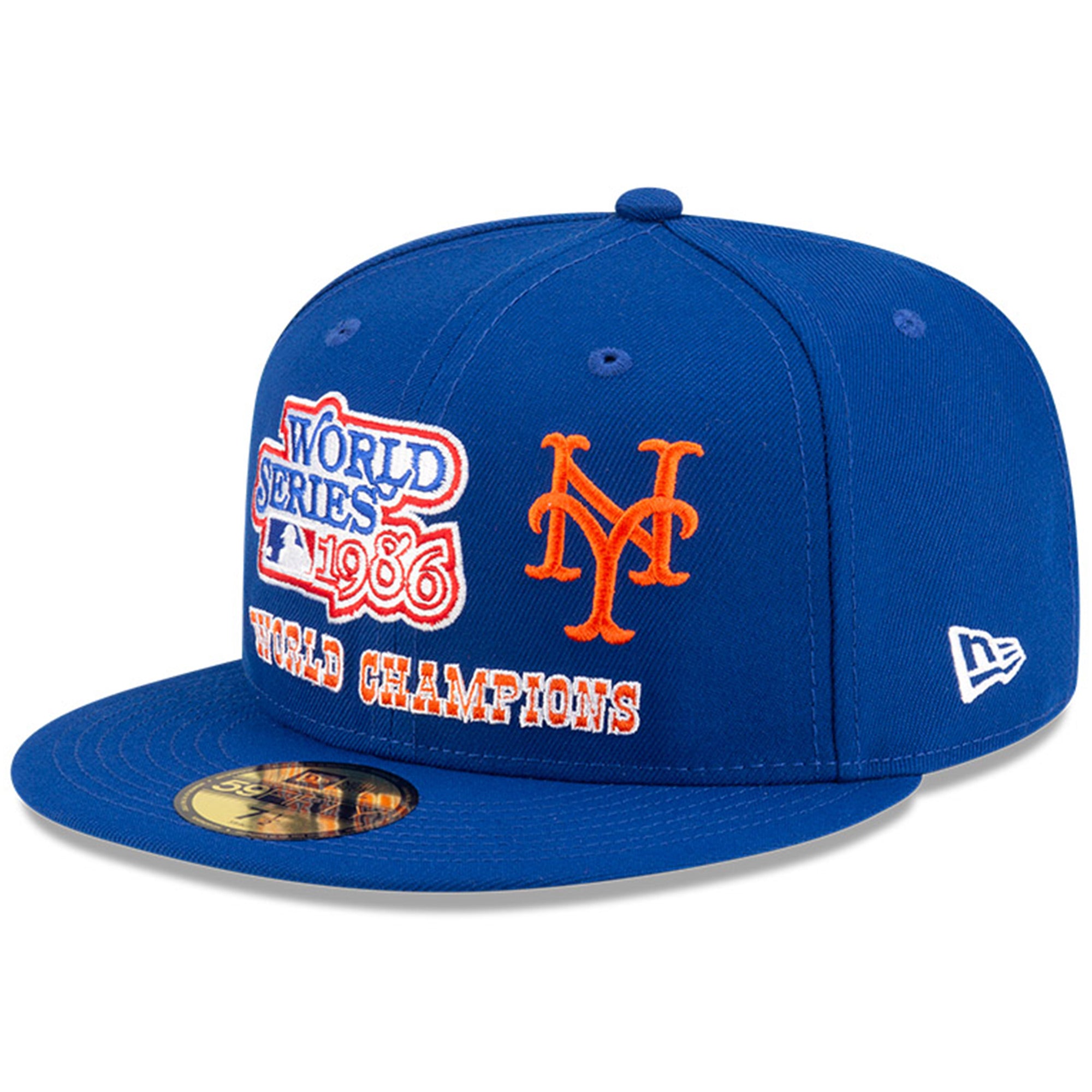 Men's New Era x Diet Starts Monday Royal New York Mets 1986 World Series Champions Novelty Collection 59FIFTY Fitted Hat