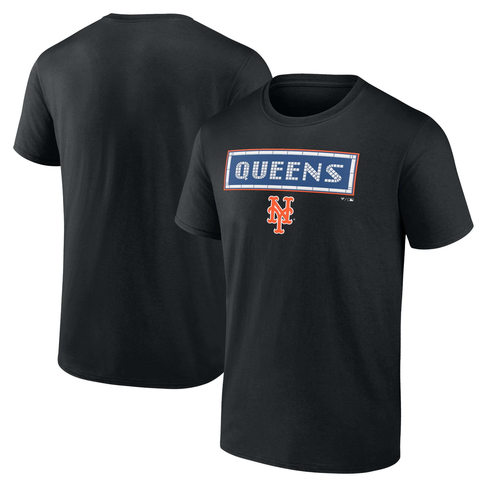 Men's Black New York Mets Queens T-Shirt