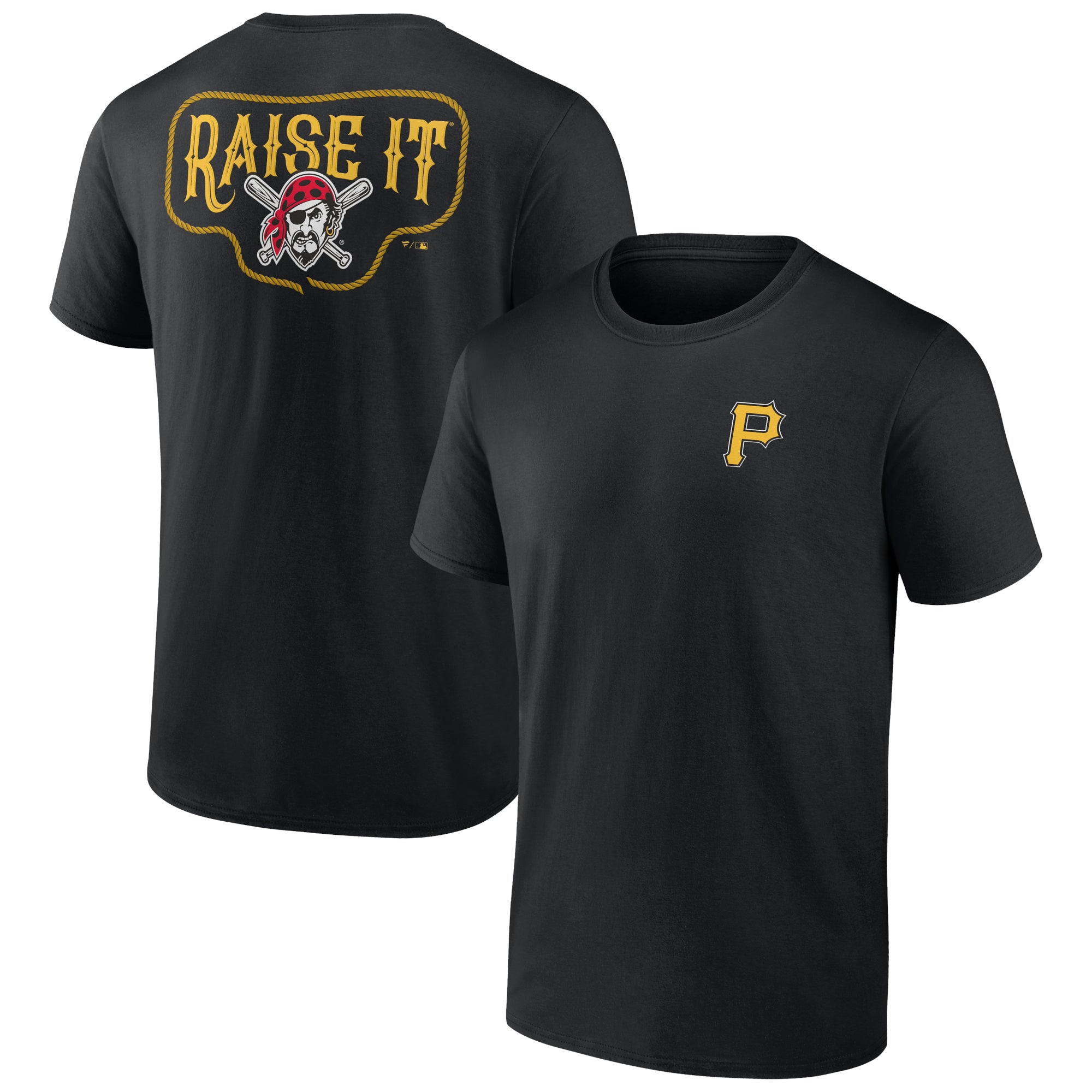Men's Black Pittsburgh Pirates Raise It T-Shirt